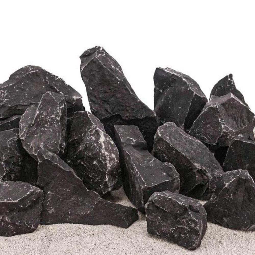 Aquaone Aquarium Aquarium Natursteine Schwarzer Felsen 1 Stück Gr. XXL 4-8kg von Aquaone