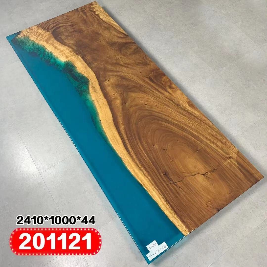 JVmoebel Esstisch, River Table Echtes Holz Flusstisch 241 x 100 Massive