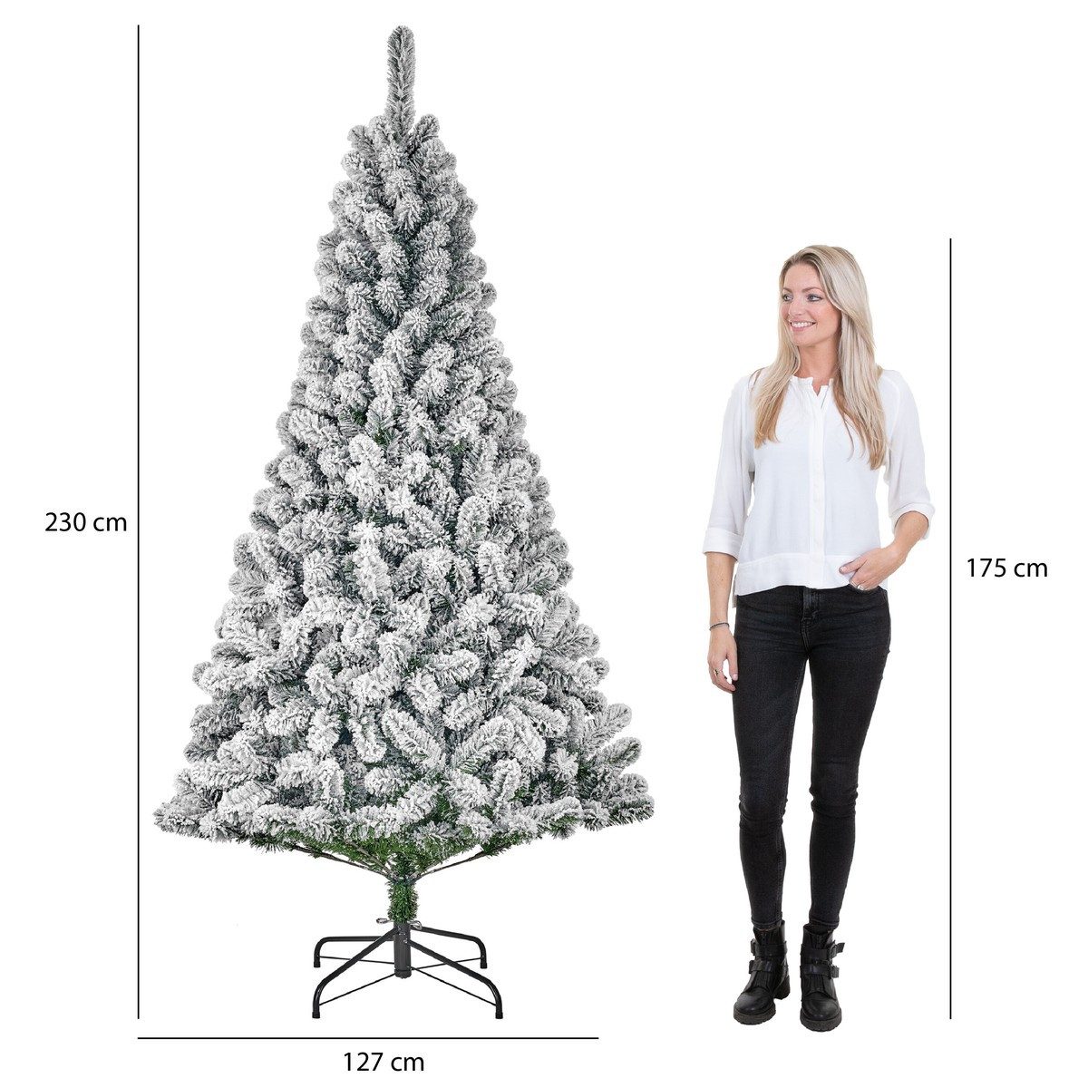 Black Box Trees Künstlicher Weihnachtsbaum Black Box Trees Millington Weihnachtsbaum gruen frosted TIPS 736 - h23