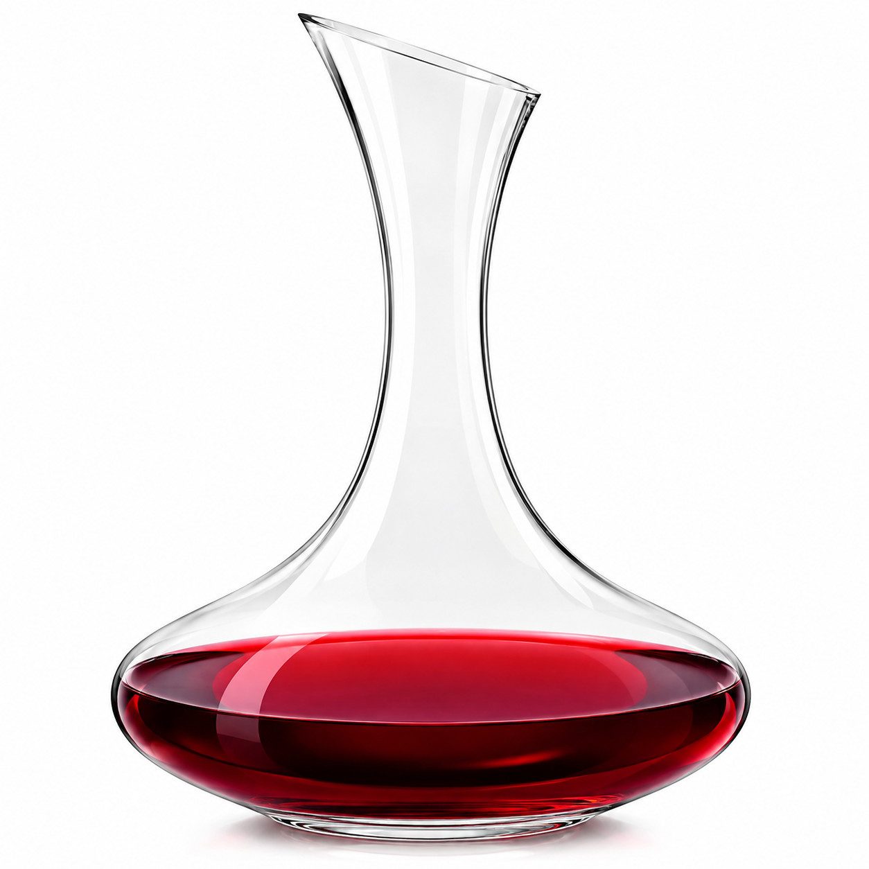 Sendez Dekanter Weinkaraffe 1,5 Liter Dekantier Glaskaraffe Karaffe Glas, (1-tlg)