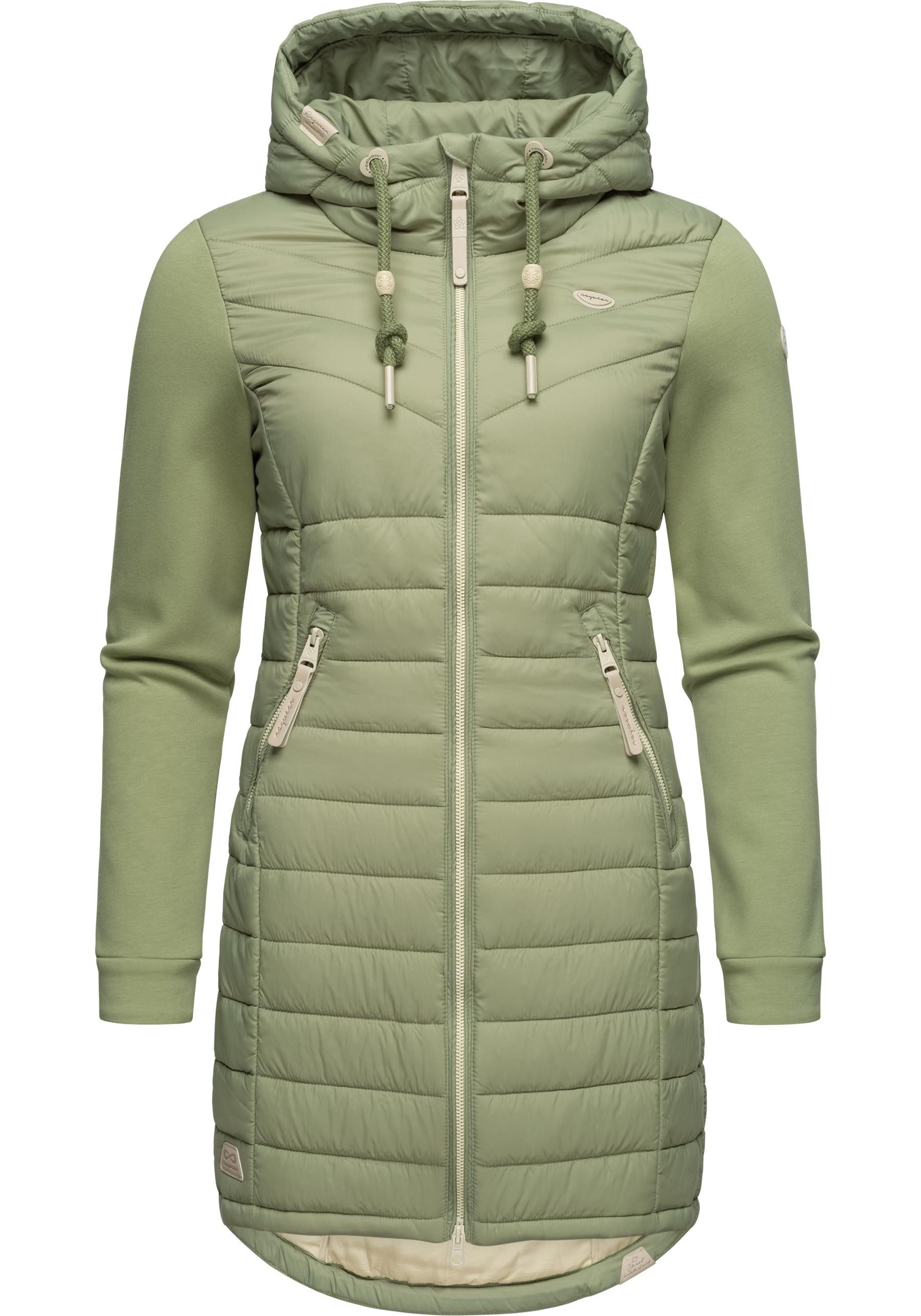 Ragwear Steppmantel Lucinda Long II Mantel aus modernem Materialmix mit Kap günstig online kaufen