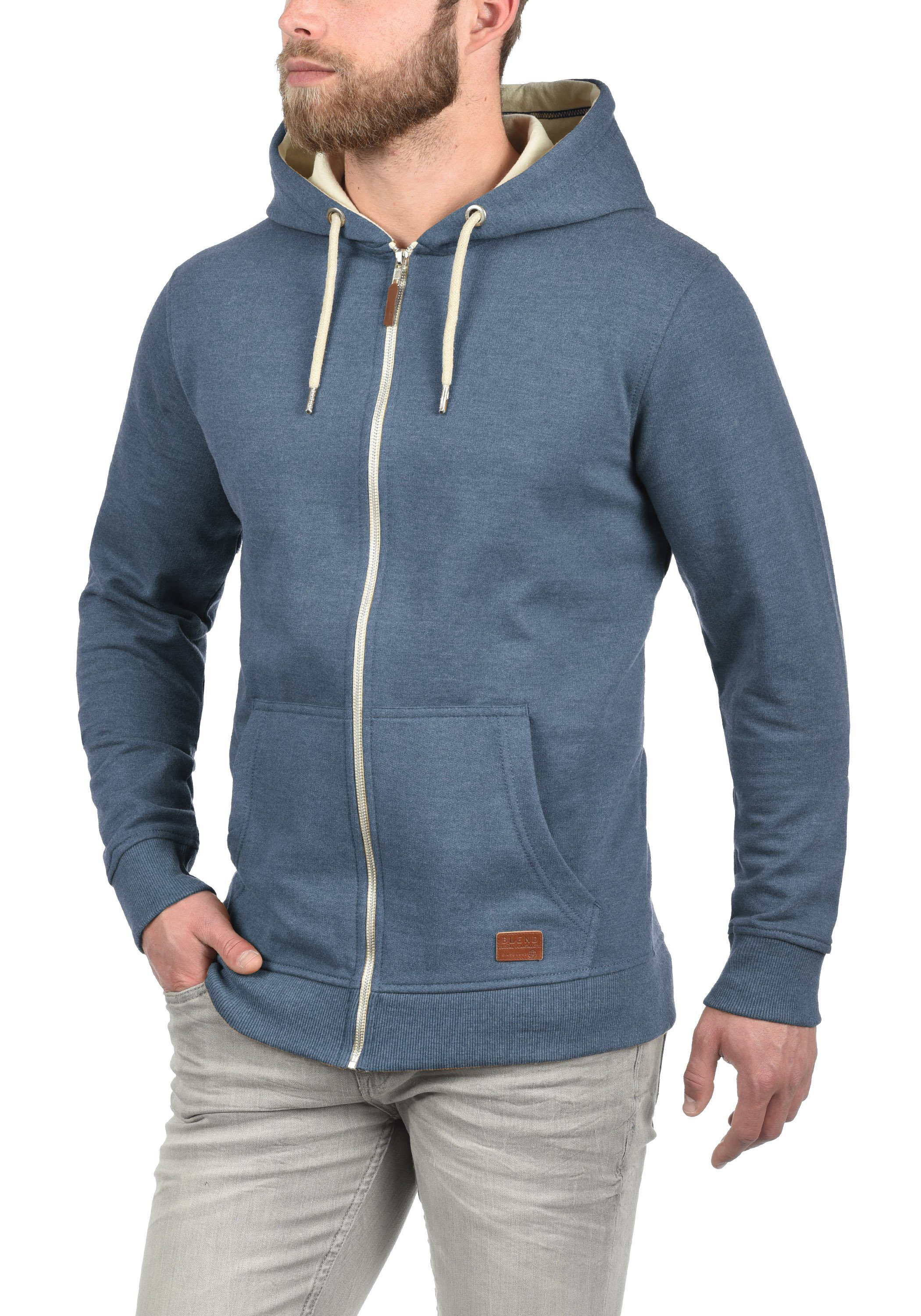Blend Kapuzensweatjacke BHHulker Stilvolle Kapuzensweatjacke mit weicher Fleece-Innenseite