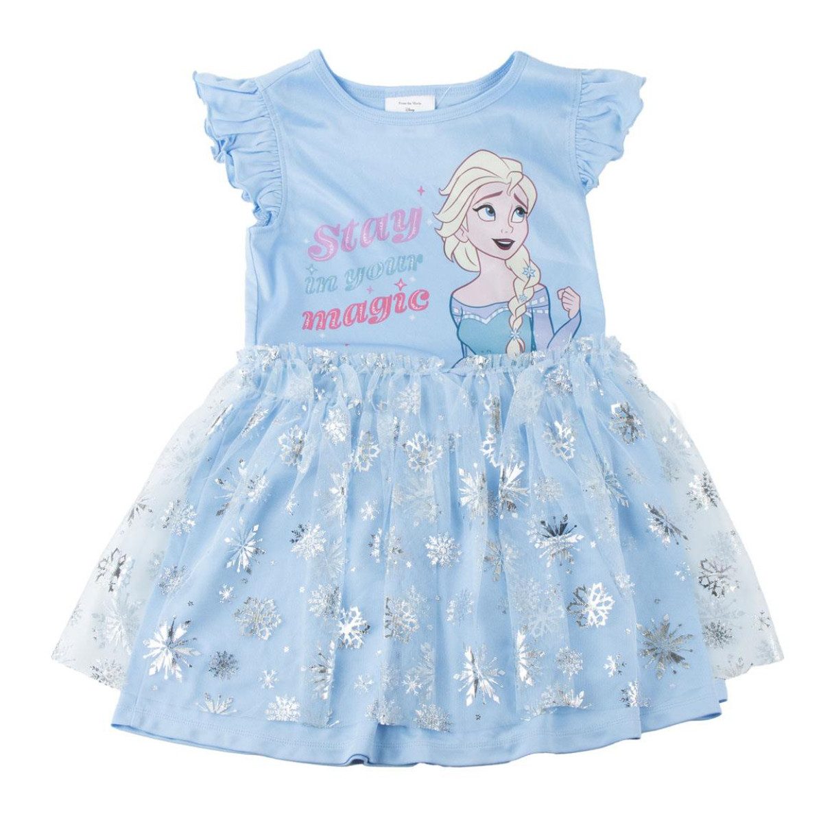 Disney Frozen Sommerkleid Mädchen Kleid leichtes für warme Tage und Kindergarten (Packung)