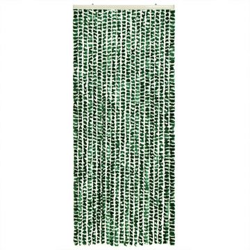 vidaXL Insektenschutz-Vorhang Fliegenvorhang Grün und Weiß 56x200 cm Chenille