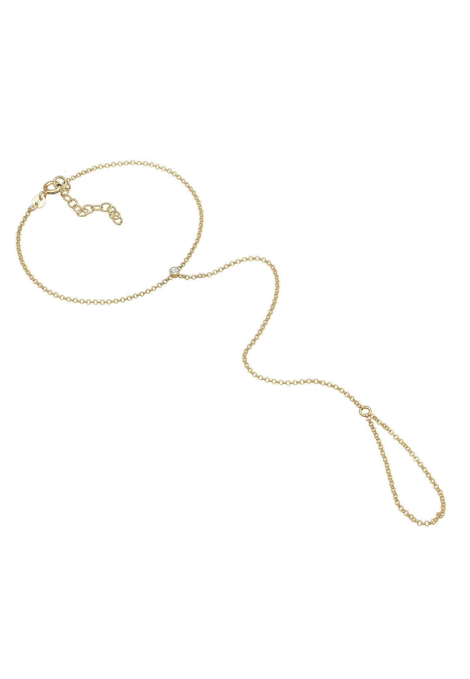 Elli Armband Handkette Weiß 925 Silber, günstig online kaufen