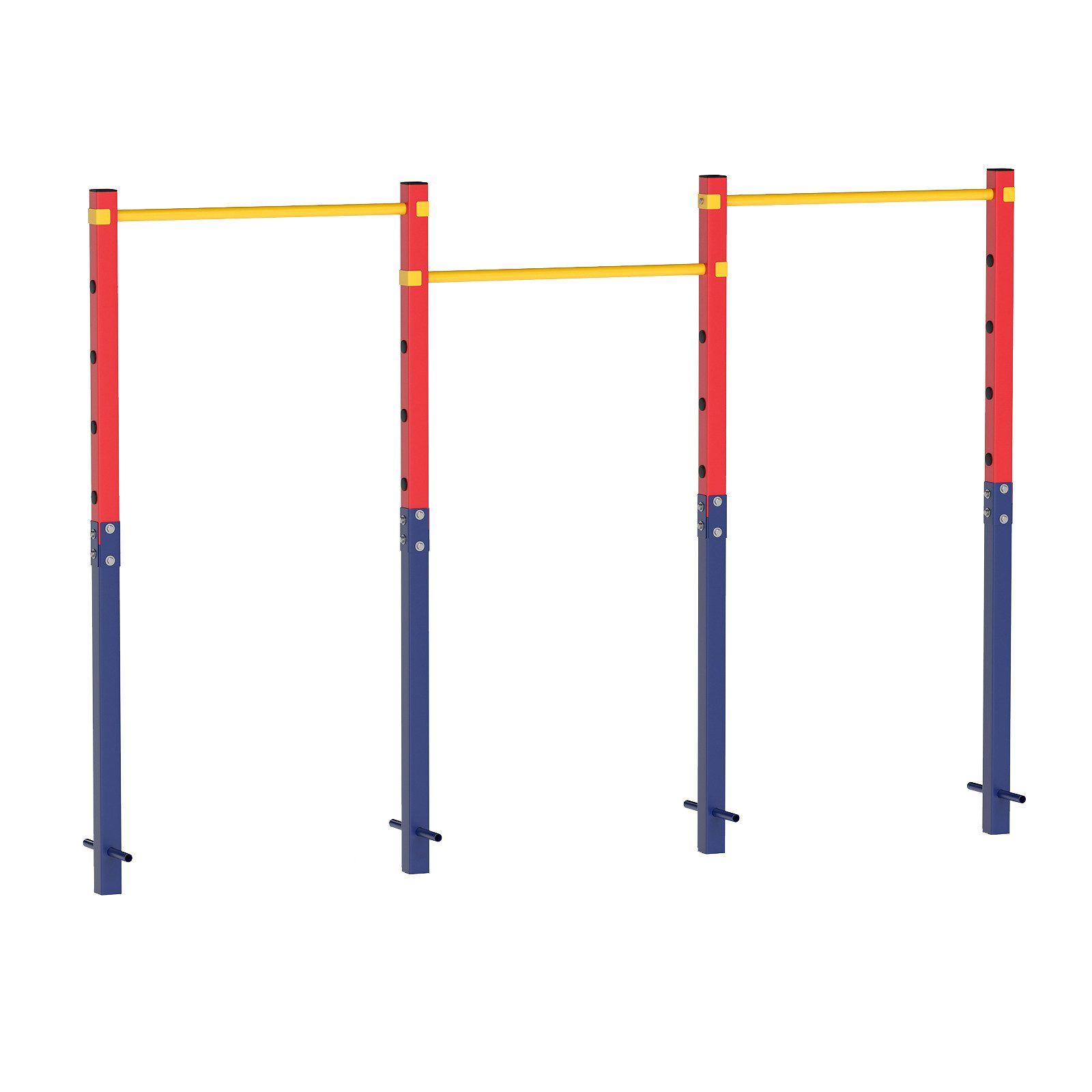 COSTWAY Turnreck, Klimmzugstange, Reckstange höhenverstellbar 80-172 cm