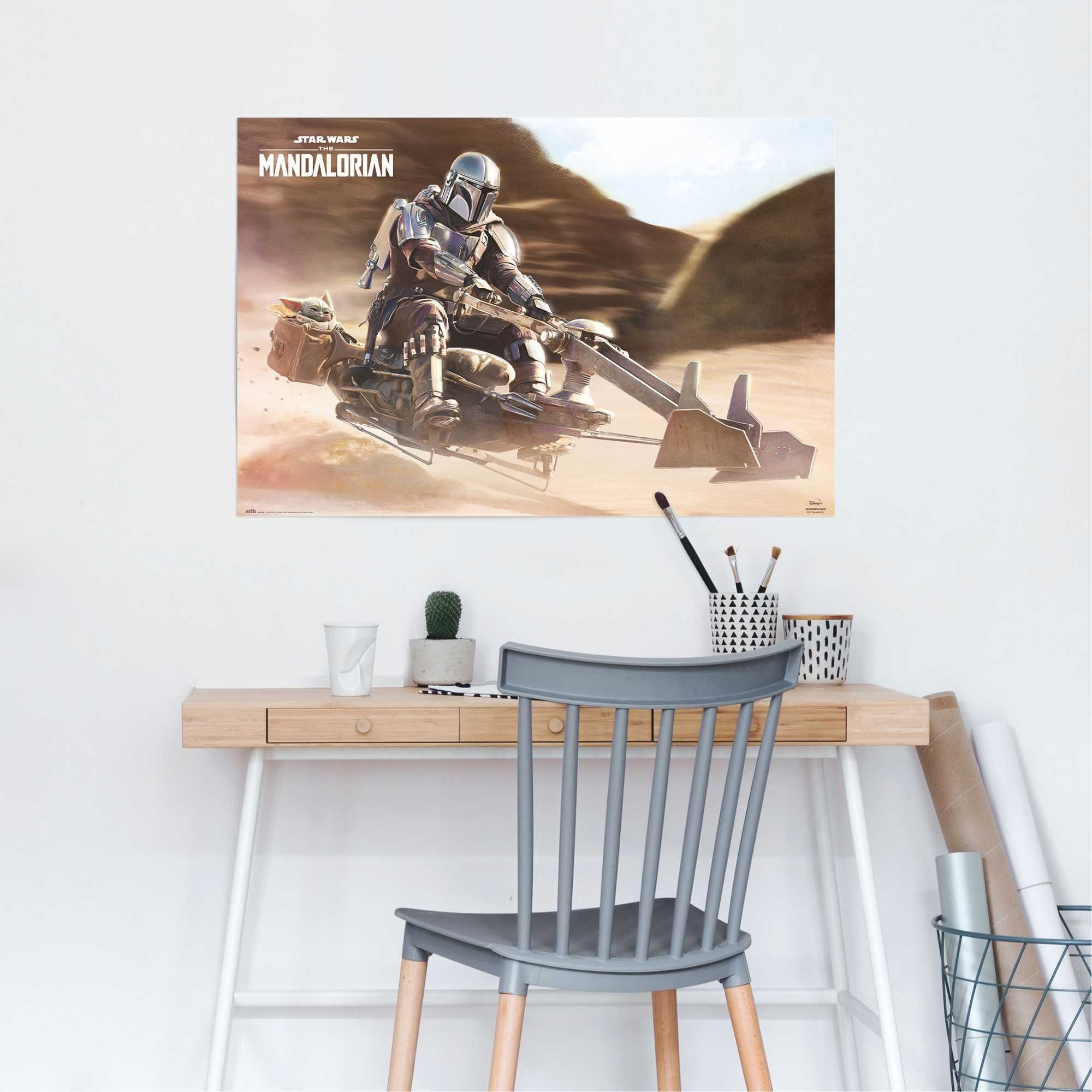 Mandalorian Reinders! Poster - Speederbike The