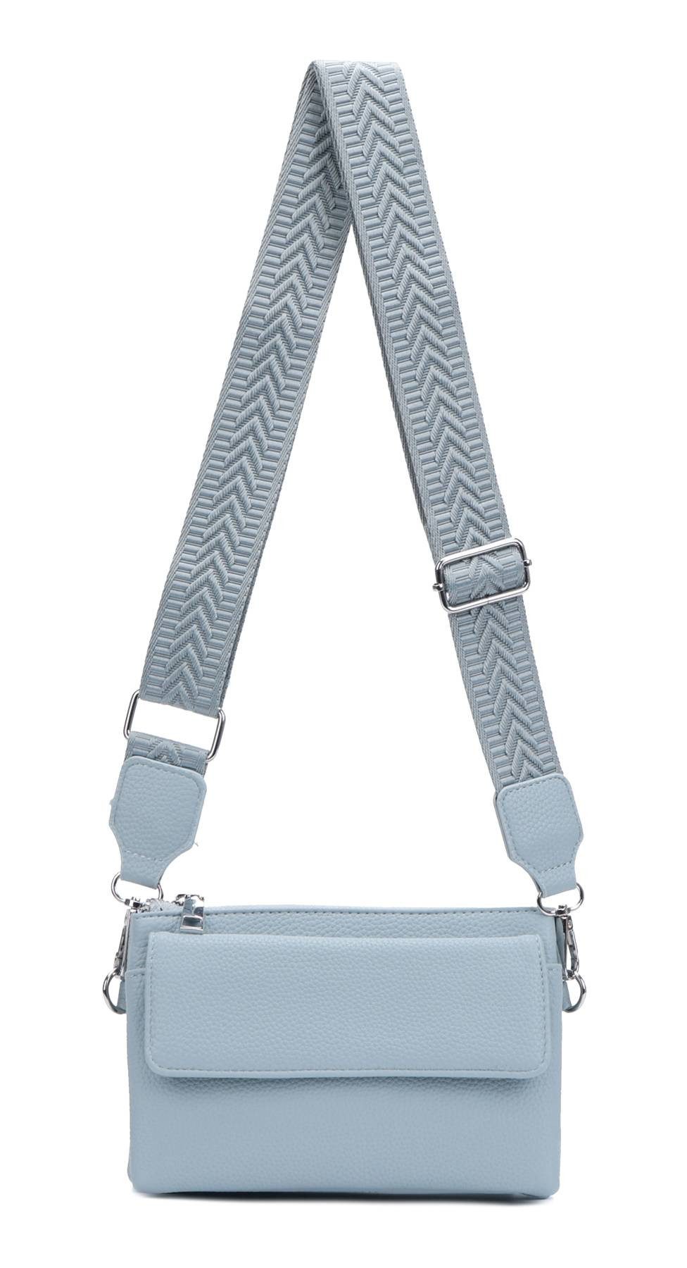 Geldbörse Damen Umhängetasche CrossBody Brieftasche Geldbörse Handytasche Reise