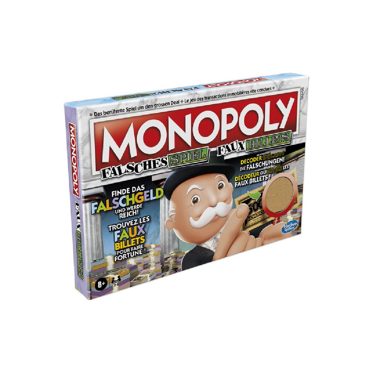 Hasbro Spiel Monopoly Falsches Spiel, Brettspiel, Zweisprachige Ausgabe: Deutsch & Französisch