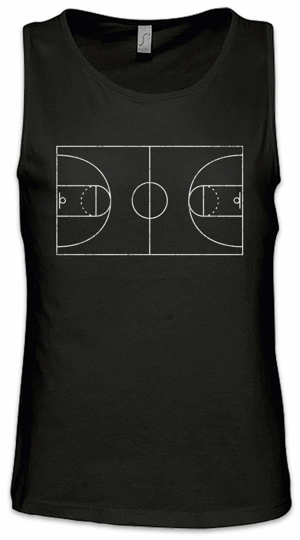 Tanktop Basketball Court Ärmelloses T-Shirt Streetballcourt Streetball Player