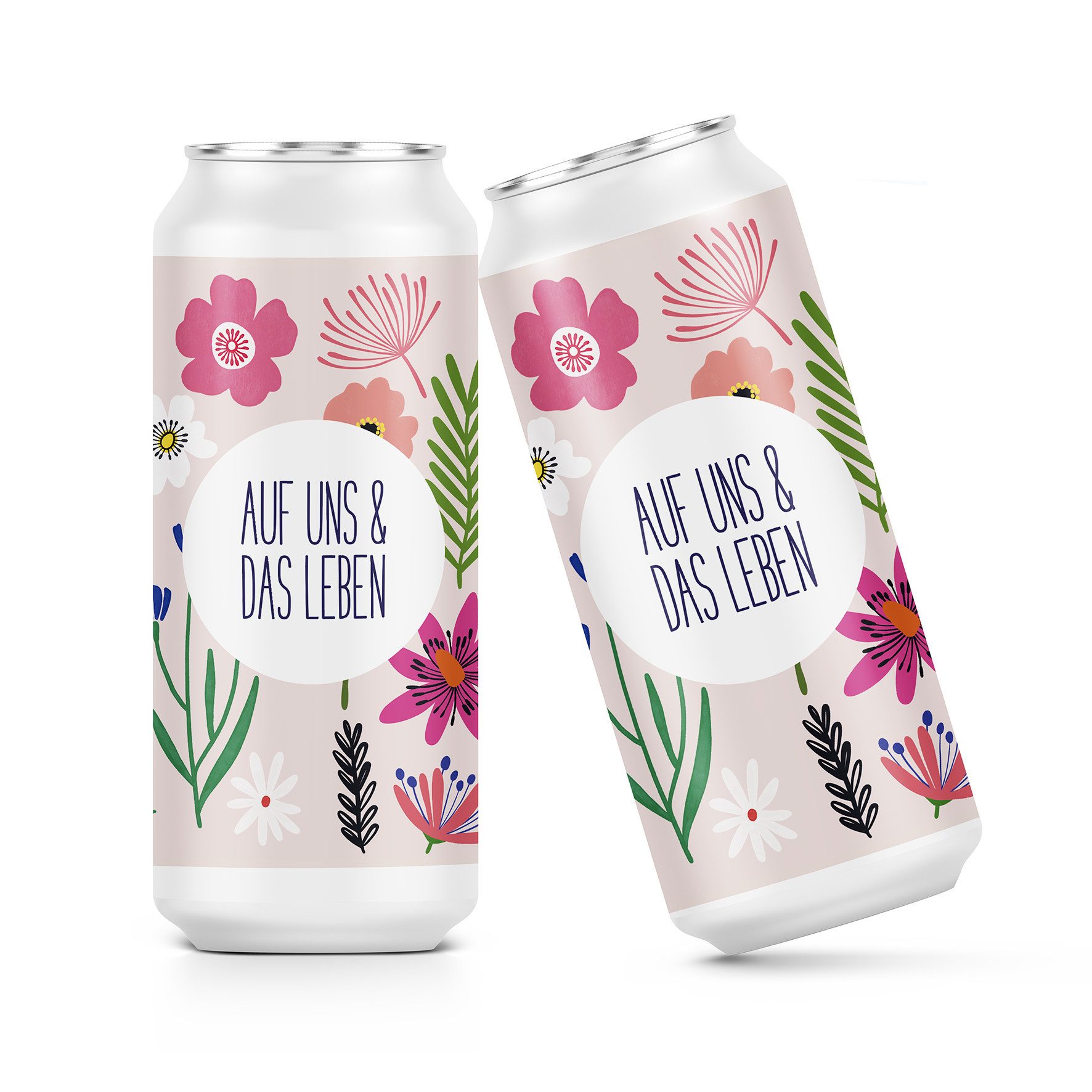 heaven+paper Sticker Prosecco Sticker BLOOMY FRIENDS, hochwertig & modernes Design, (1-tlg), Hergestellt in Deutschland