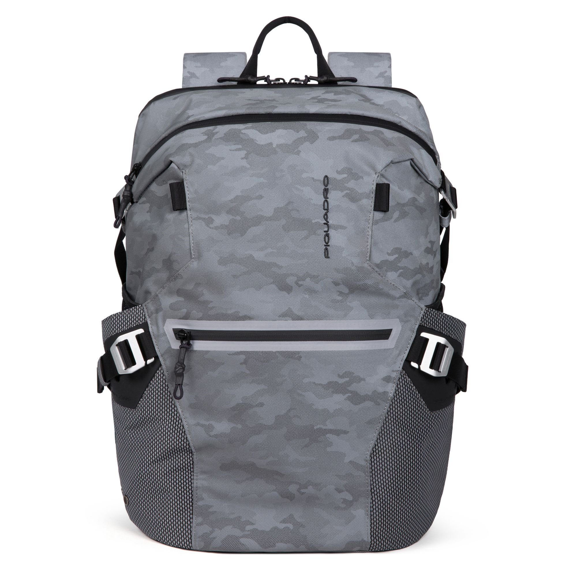Piquadro Daypack PQ-M, PET camouflage reflected grey