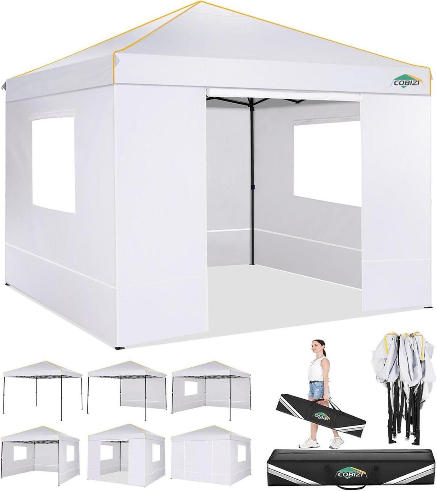 Faltpavillon Pavillon 3x3 Wasserdicht Stabil Faltpavillon UV-Schutz 50+ Partyzelt