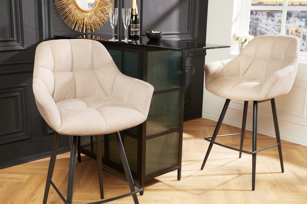 riess-ambiente Barhocker PAPILLON champagner beige / günstig online kaufen