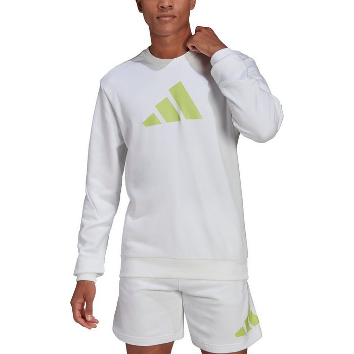 adidas Sportswear Sweatshirt M FI 3BAR CREW WHITE TF7287