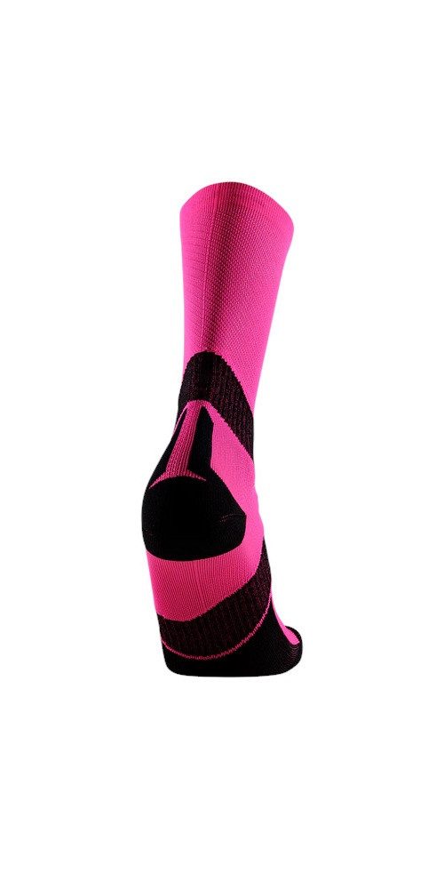 X-Socks Socken Radsocke Bike Expert Crew 2025 fluo pink/schwarz Herren - 1 Paar