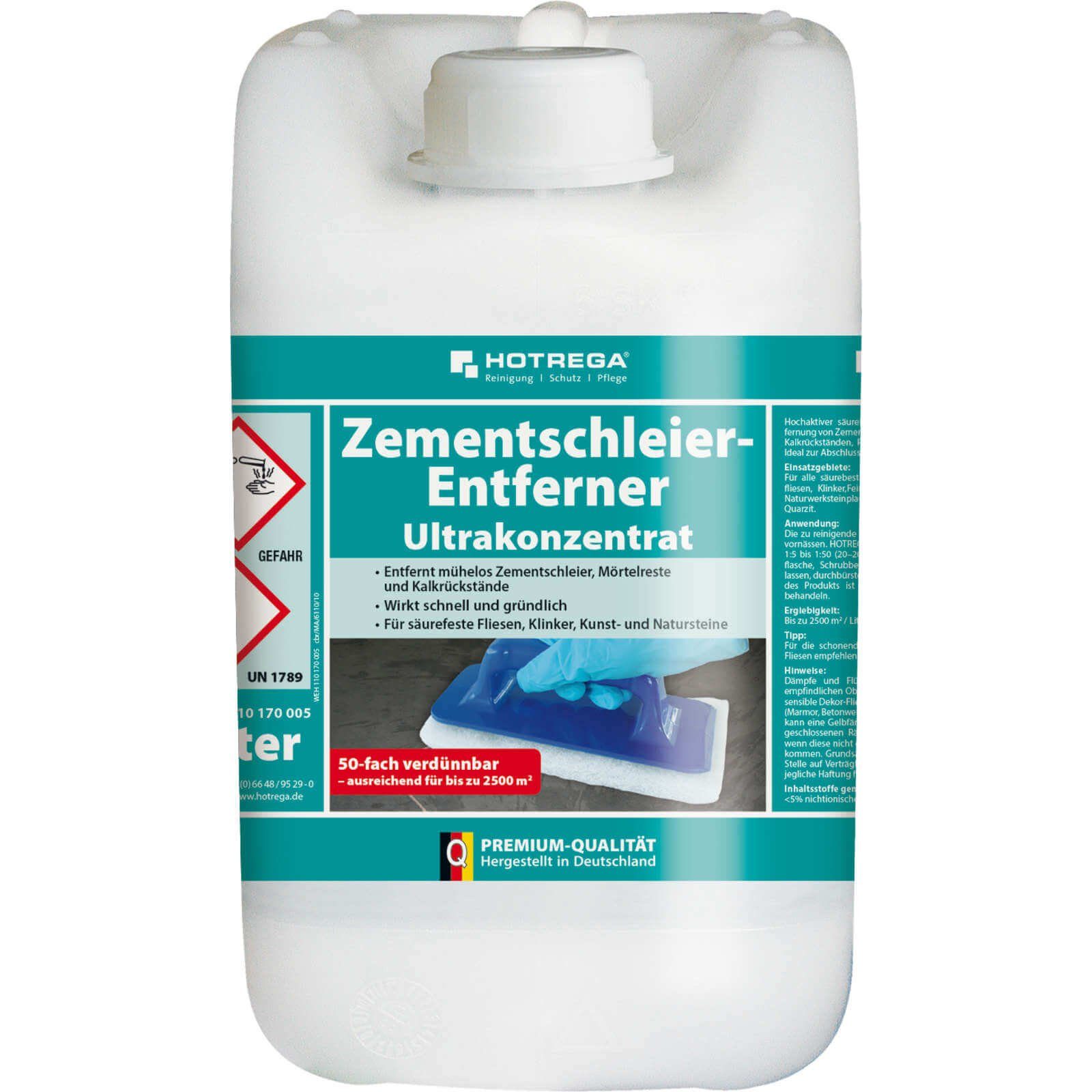 HOTREGA® Zementschleier Entferner Ultrakonzentrat 5 Liter Universalreiniger