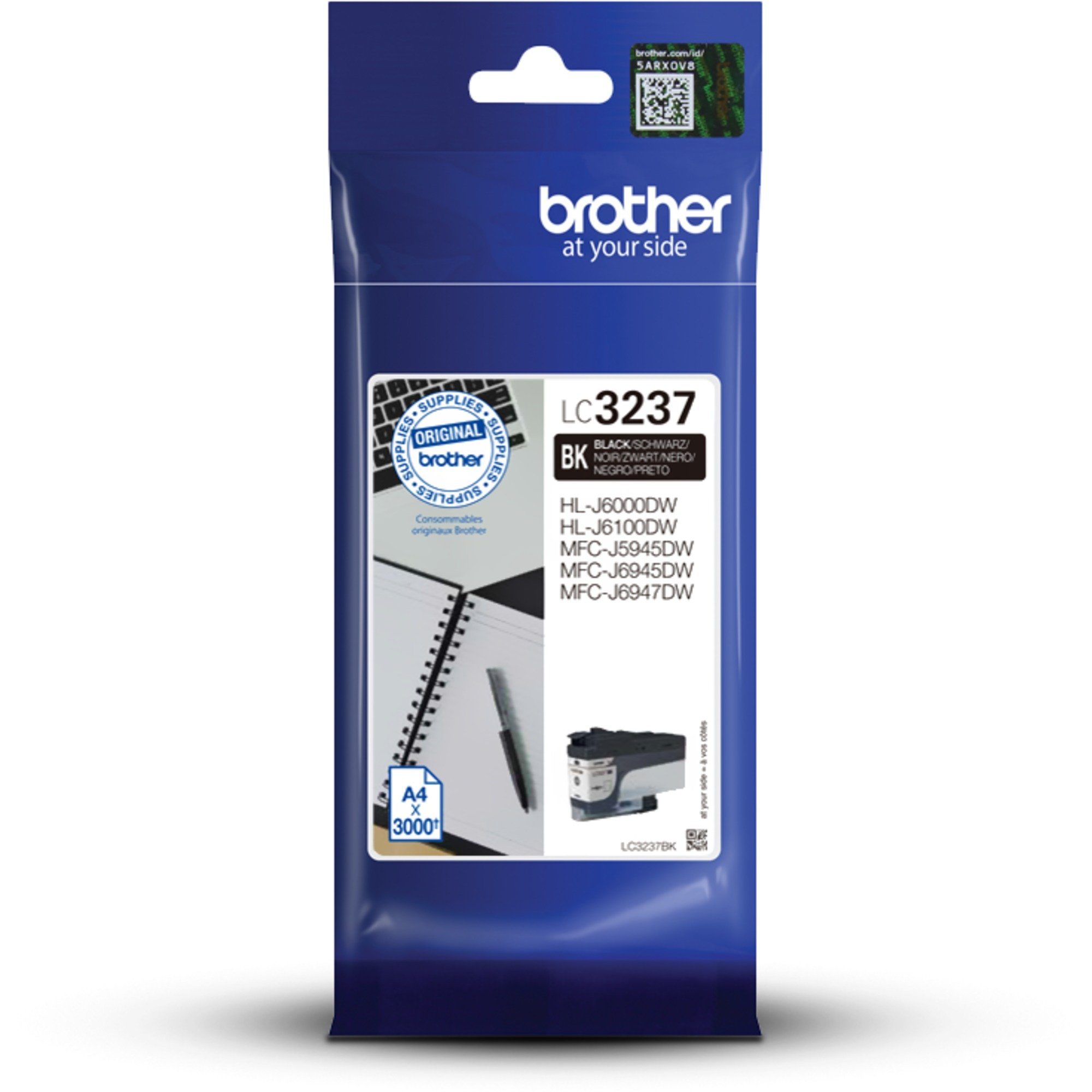 Brother Brother Tinte schwarz LC-3237BK Tintenpatrone