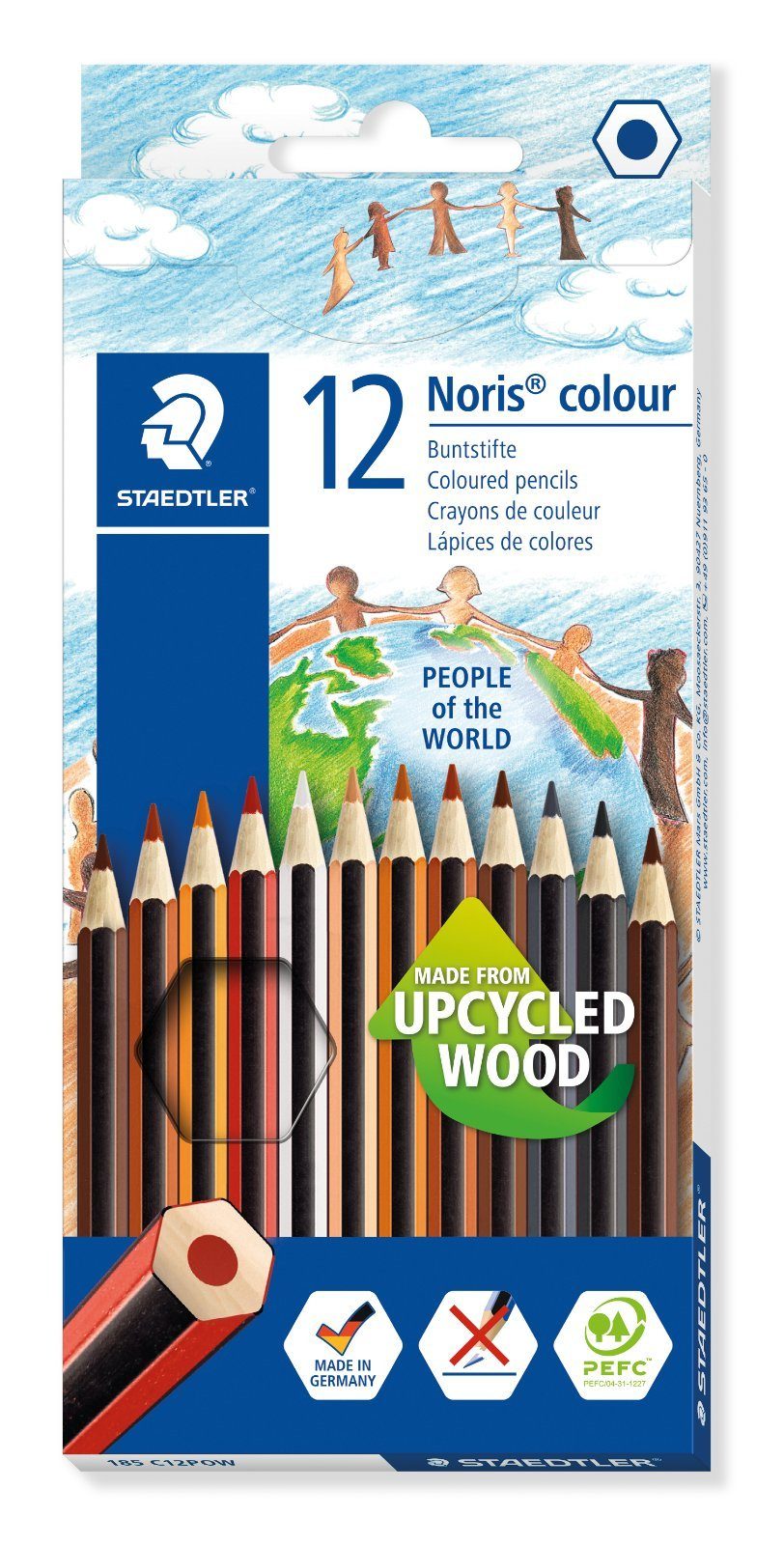 STAEDTLER Bleistift STAEDTLER® Farbstifte 12x Noris® colour 185 C12POW, hohe Bruchfestigkeit