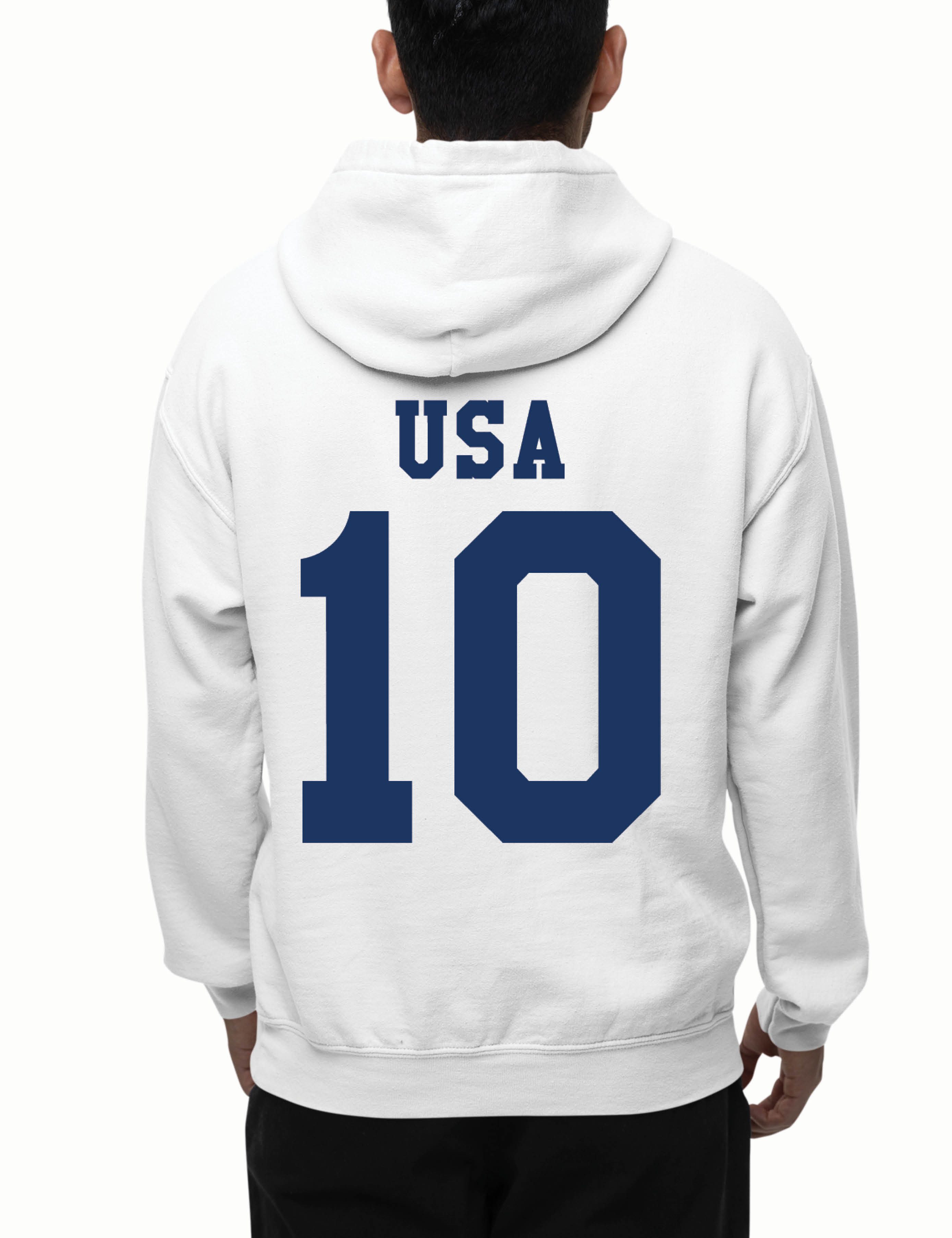 Youth Designz Hoodie USA Herren Hoodie Pullover im Fußball Trikot Look mit modischem Fan Aufdruck