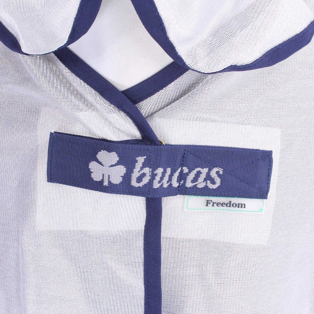 Bucas Pferde-Fliegendecke Bucas Freedom Fly Sheet Full Neck - Silver