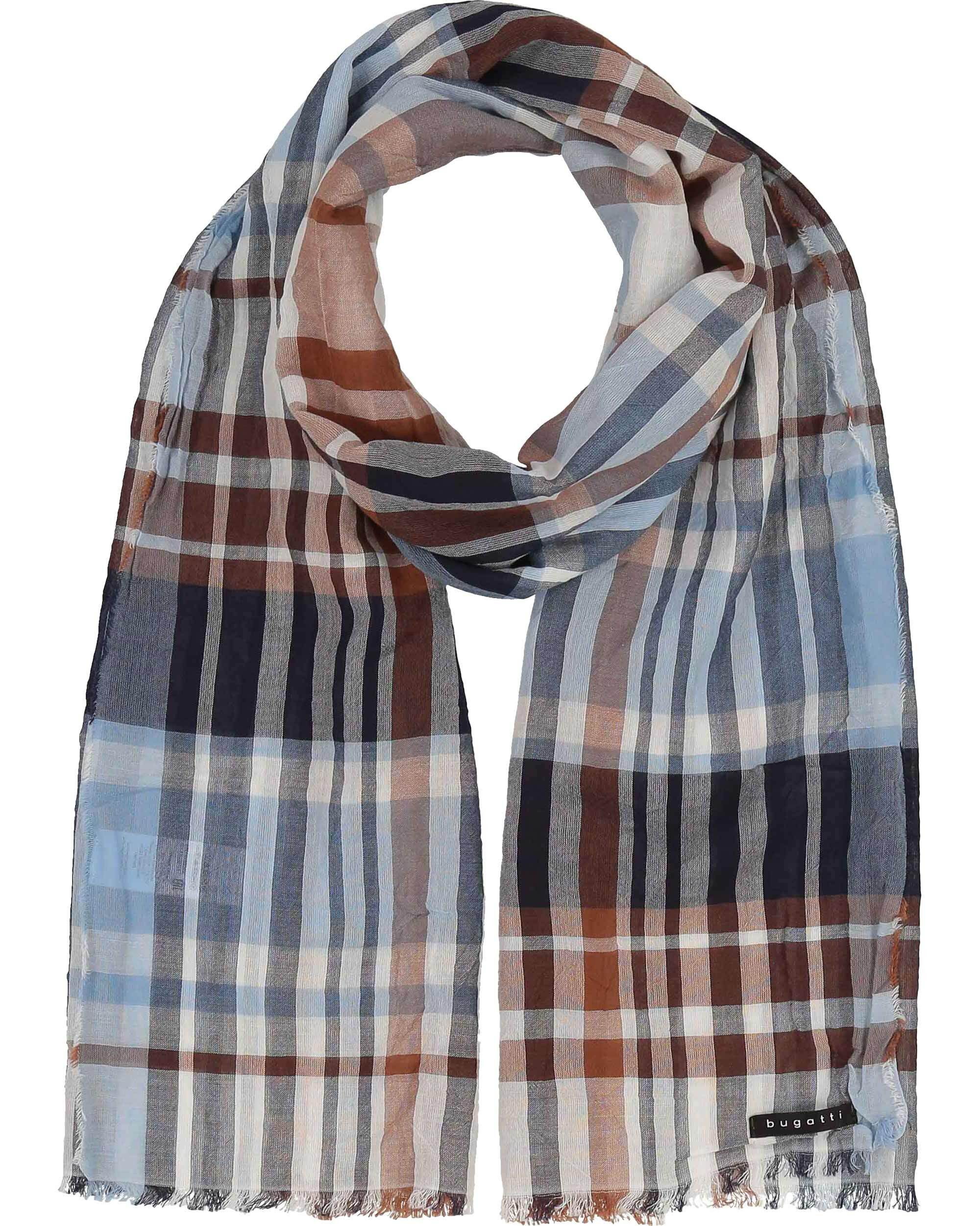 bugatti Modeschal Karierter bugatti Sommerschal aus reiner Baumwolle, (keine)