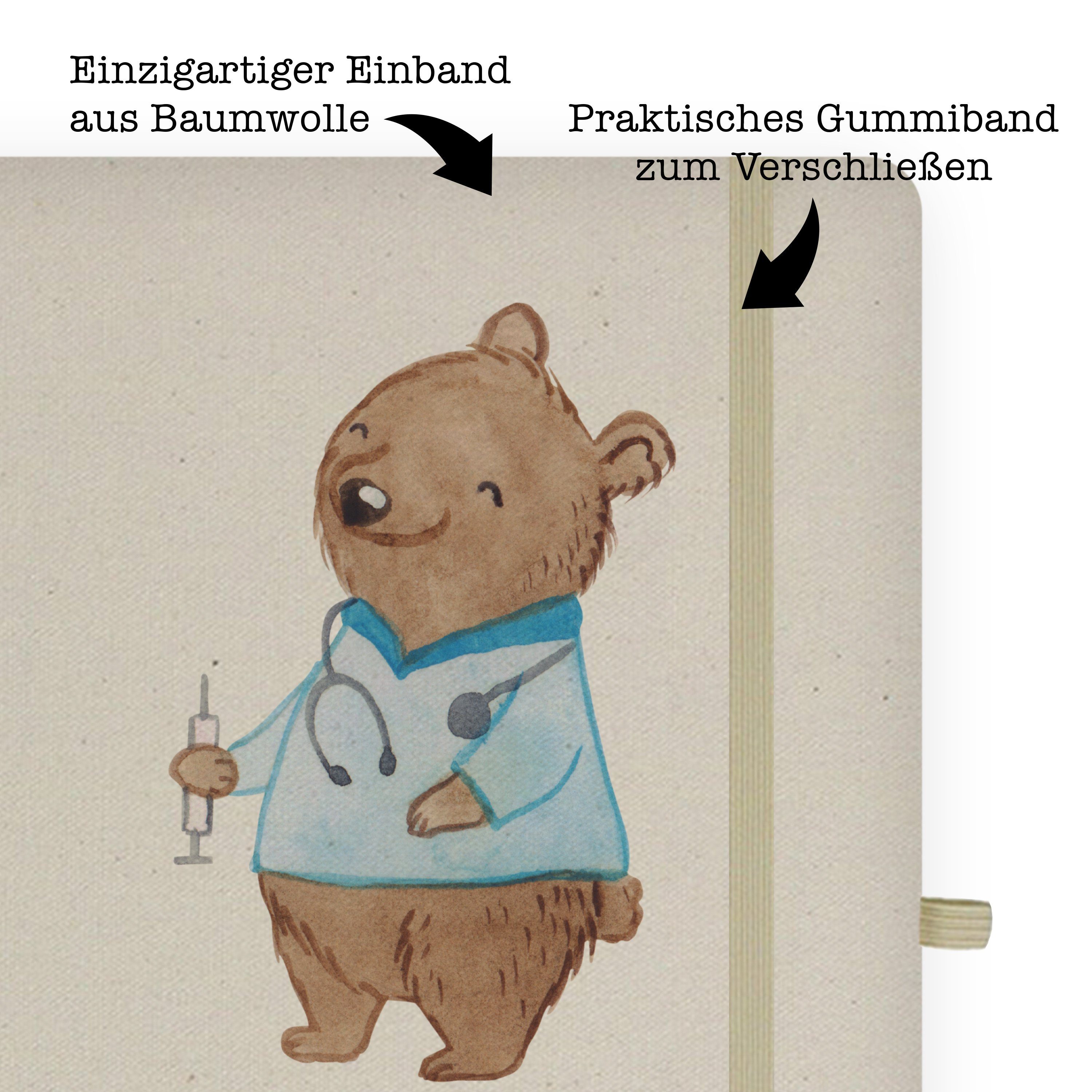 & Notizbuch mit Transparent Mrs. Danke, Mrs. Anästhesist Mr. Mr. - Panda Herz - Geschenk, An Panda Narkosearzt, &