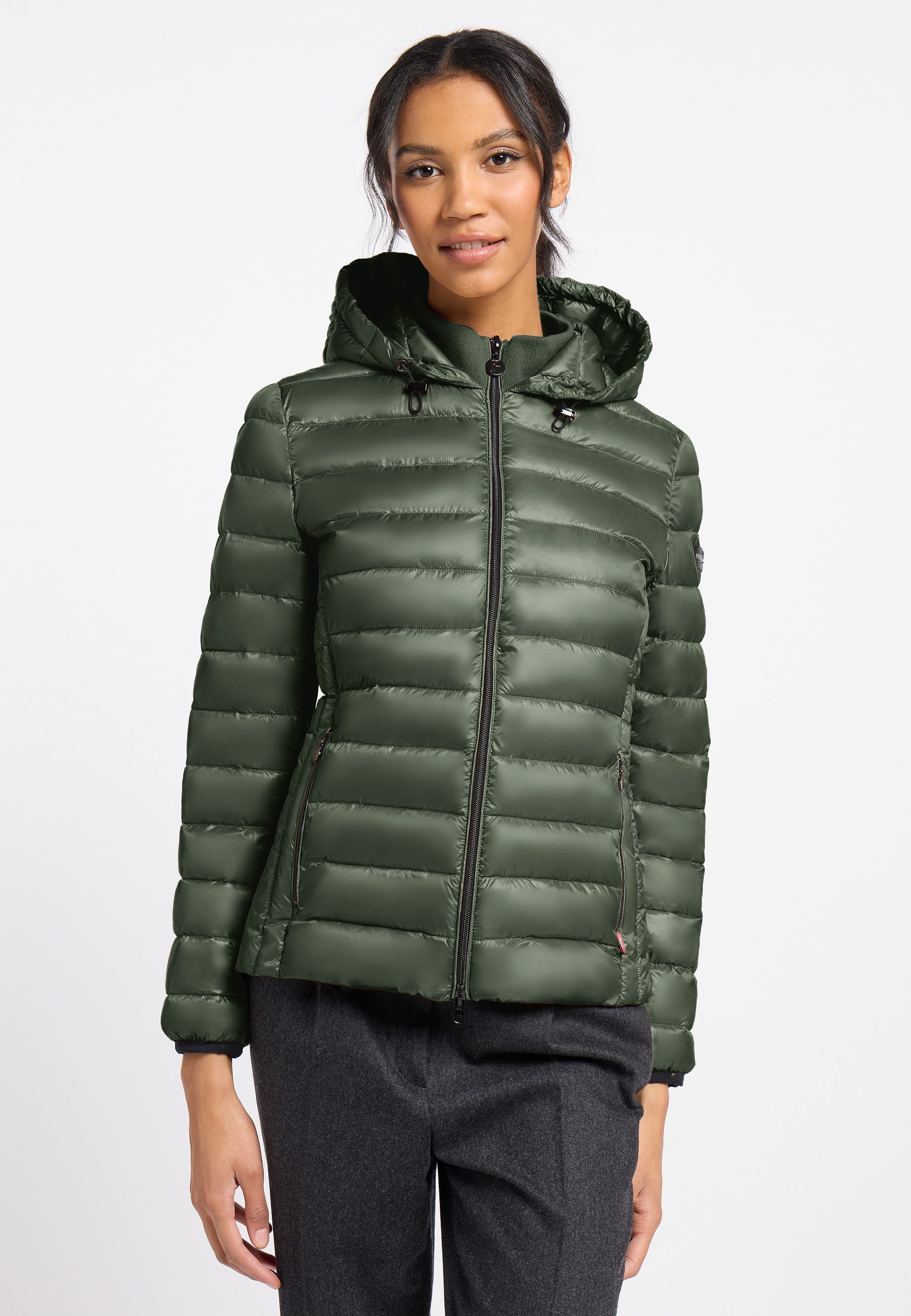 Frieda & Freddies Winterjacke Frieda & Freddies Leichte Steppjacke mit Kapuze