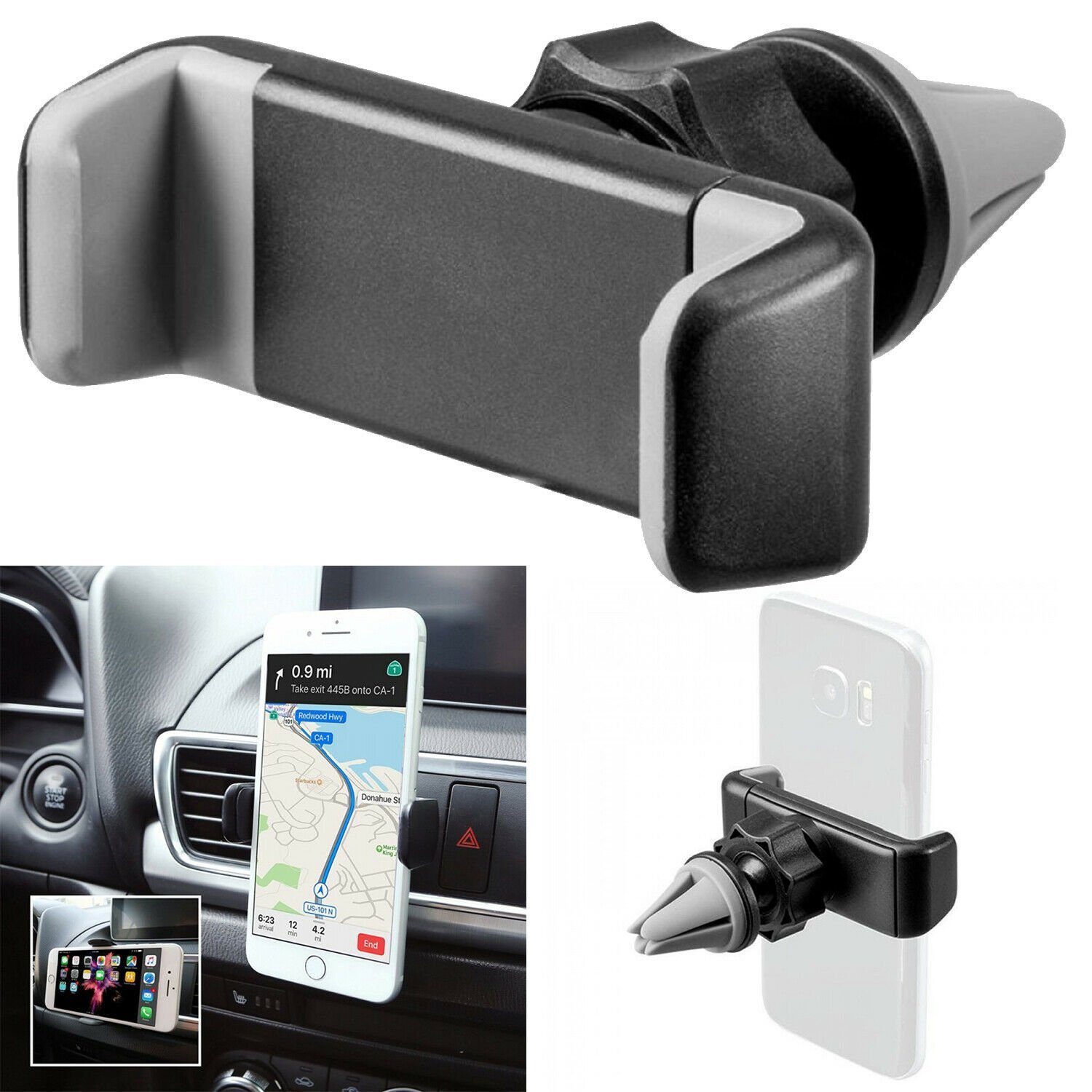 TSB Werk Handyhülle Handyhalterung Auto Lüftungsgitter KFZ Universal, 360°, Smartphone, Halter, Lüftung