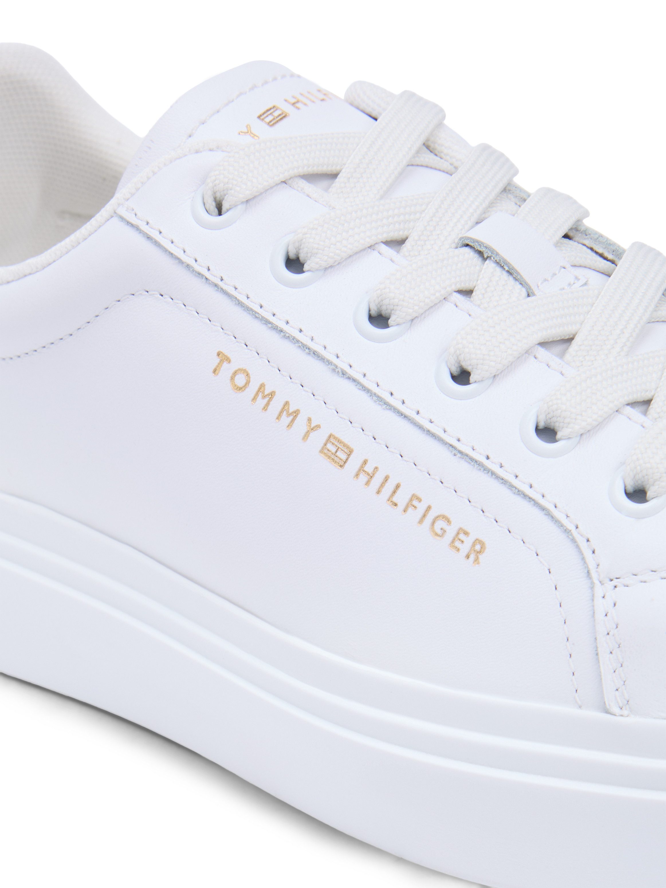 Tommy Hilfiger TH CHIC CUPSOLE PLATFORM Plateausneaker Freizeitschuh, Halbschuh, Schnürschuh mit Ziernähten