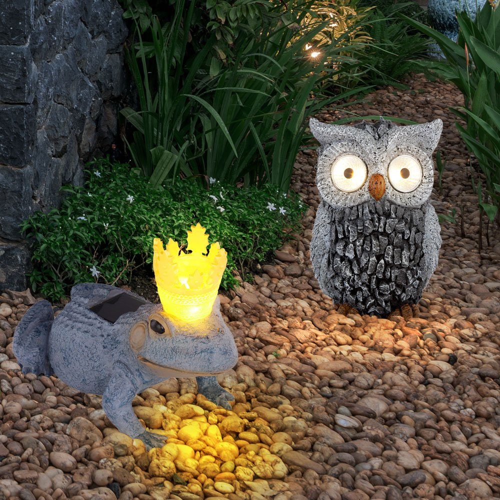 Ente mit LED Beleuchtung Garten Figur Dekoration outdoor