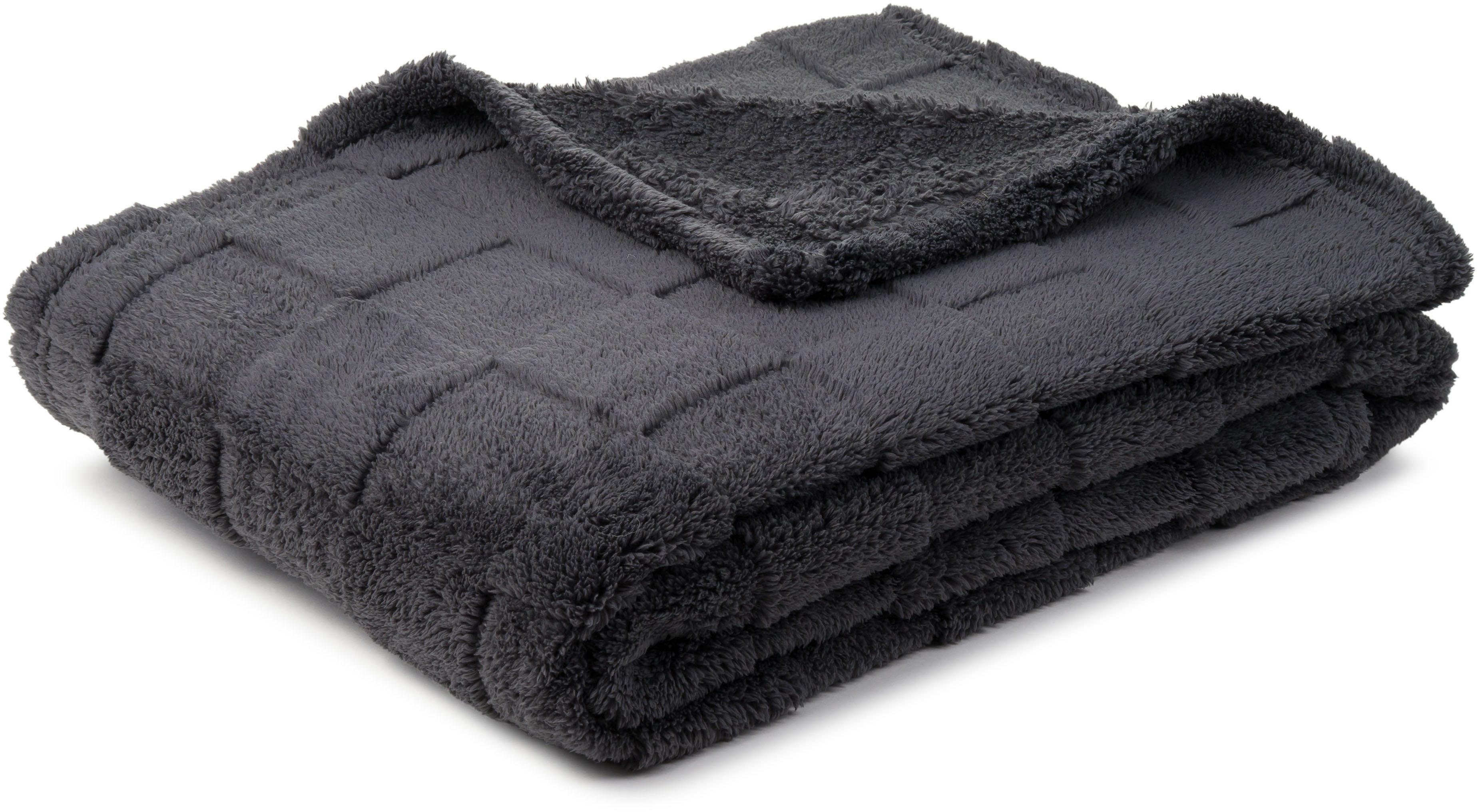 Wohndecke FRANKA Jacquarddecke, Gözze, im modernen Design, aus 100 % Polyester Mikrofaser, rundum gesäumt