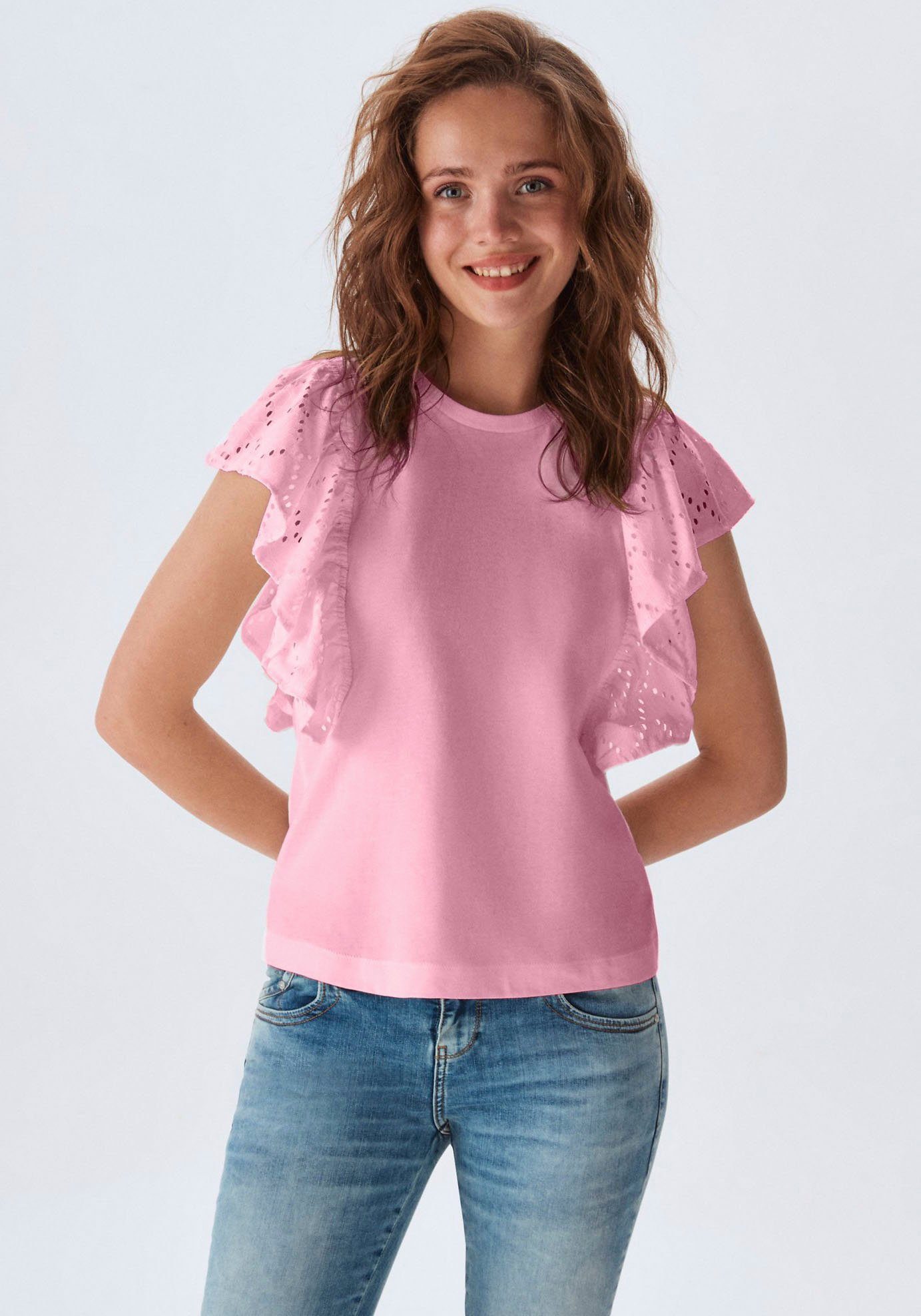 pink Rundhalsshirt GODAKA sea LTB