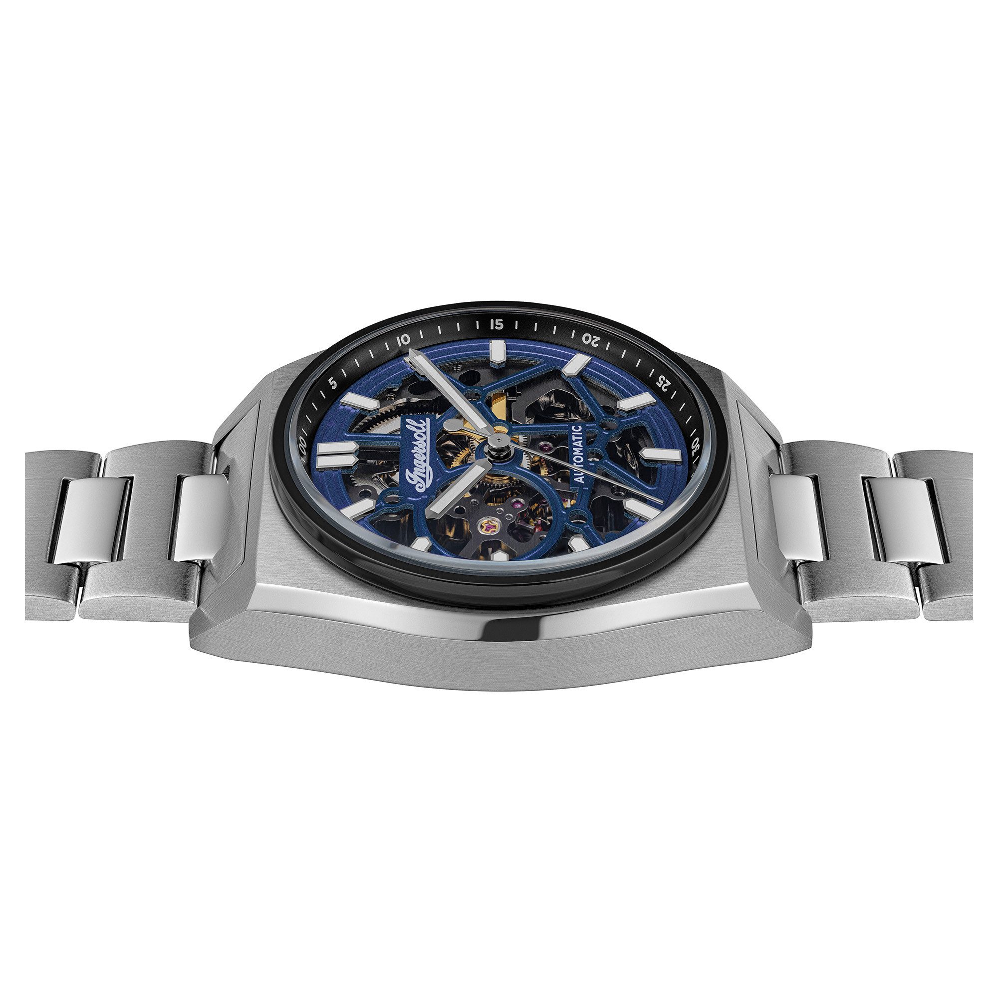 Ingersoll Automatikuhr The Vert I14305, Armbanduhr, Herrenuhr, Mechanische Uhr, Edelstahlarmband, analog