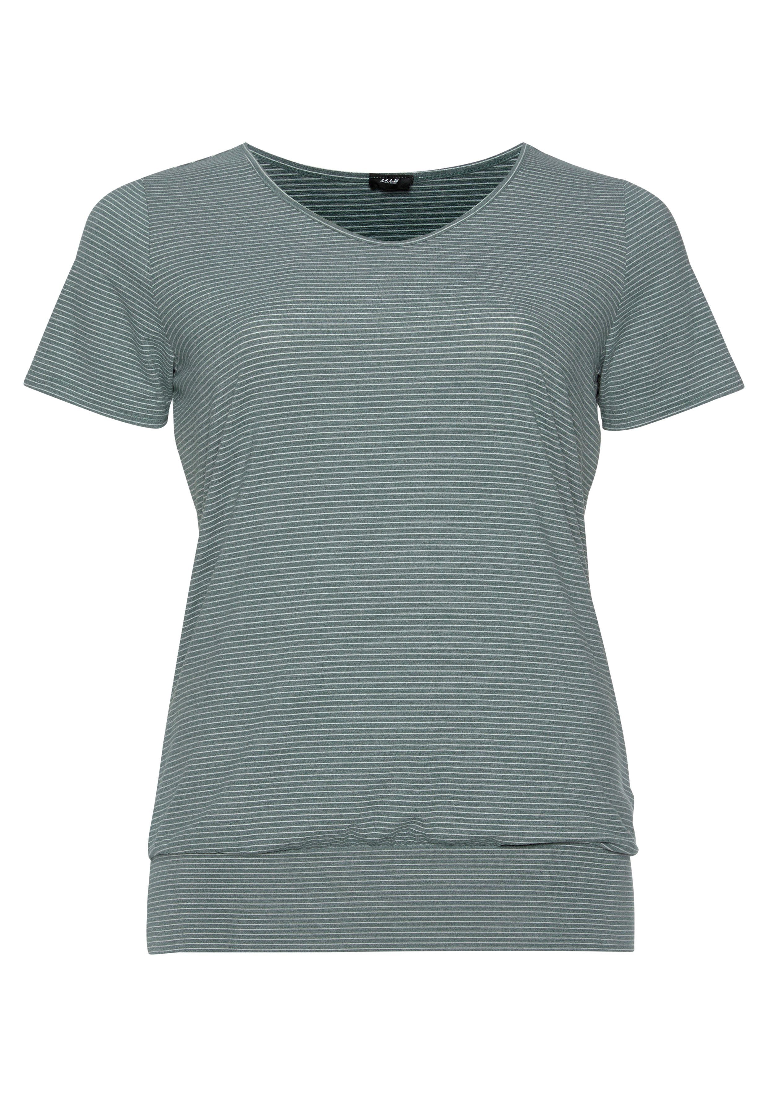 H.I.S T-Shirt (Spar-Set, 2er-Pack) Kurzarm, figurumspielende Passform, aus elastischem Single-Jersey