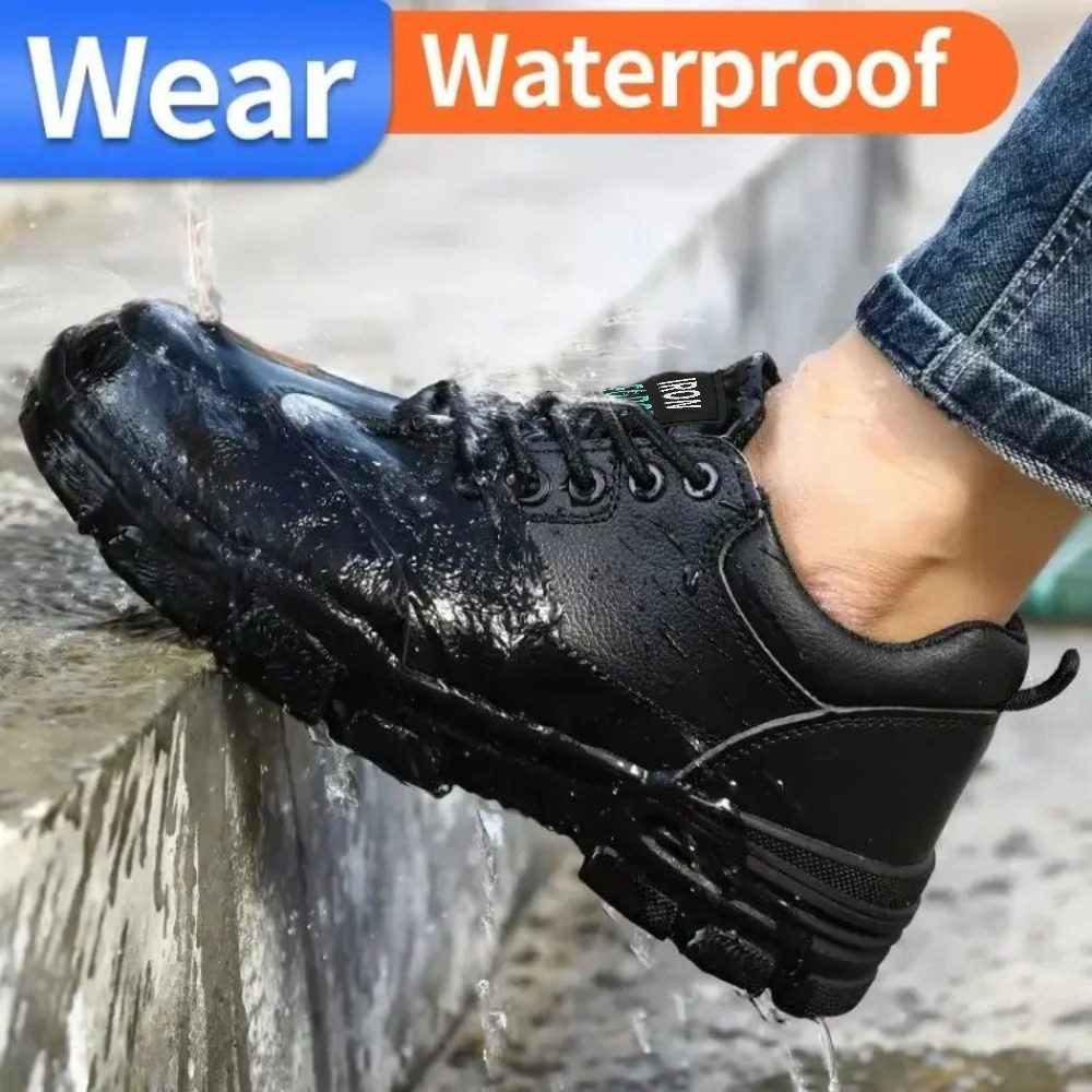 IRON FORCE S3 CE ISO zertifizierter Sicherheitsschuh (durchtrittsicher, bequem, leicht, rutschfest, atmungsaktiv) Stahlkappenschuhe Arbeitsschuhe Berufsschuhe s – Bild 5 von 5