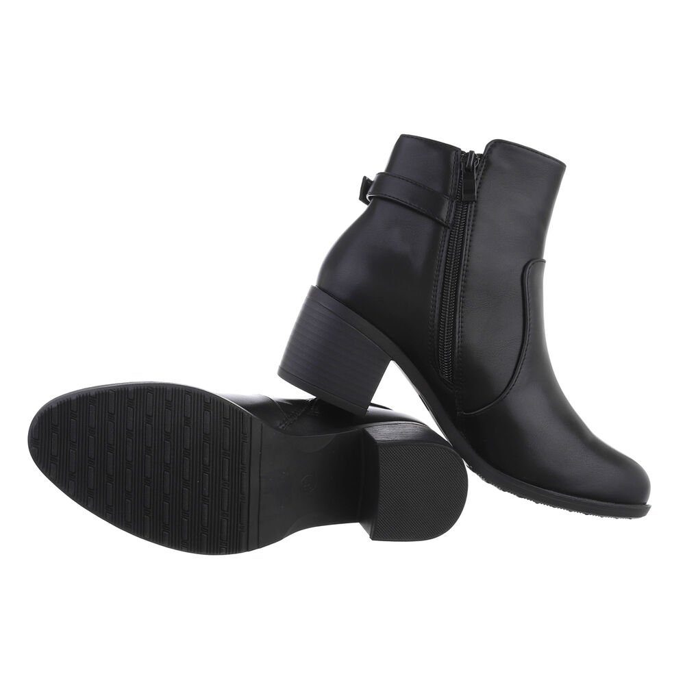 Ital-Design Damen Elegant Stiefelette Blockabsatz Klassische Stiefeletten i günstig online kaufen