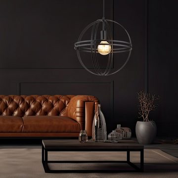 etc-shop Pendelleuchte, Hängeleuchte Deckenlampe Pendellampe Designleuchte Metall Kugel