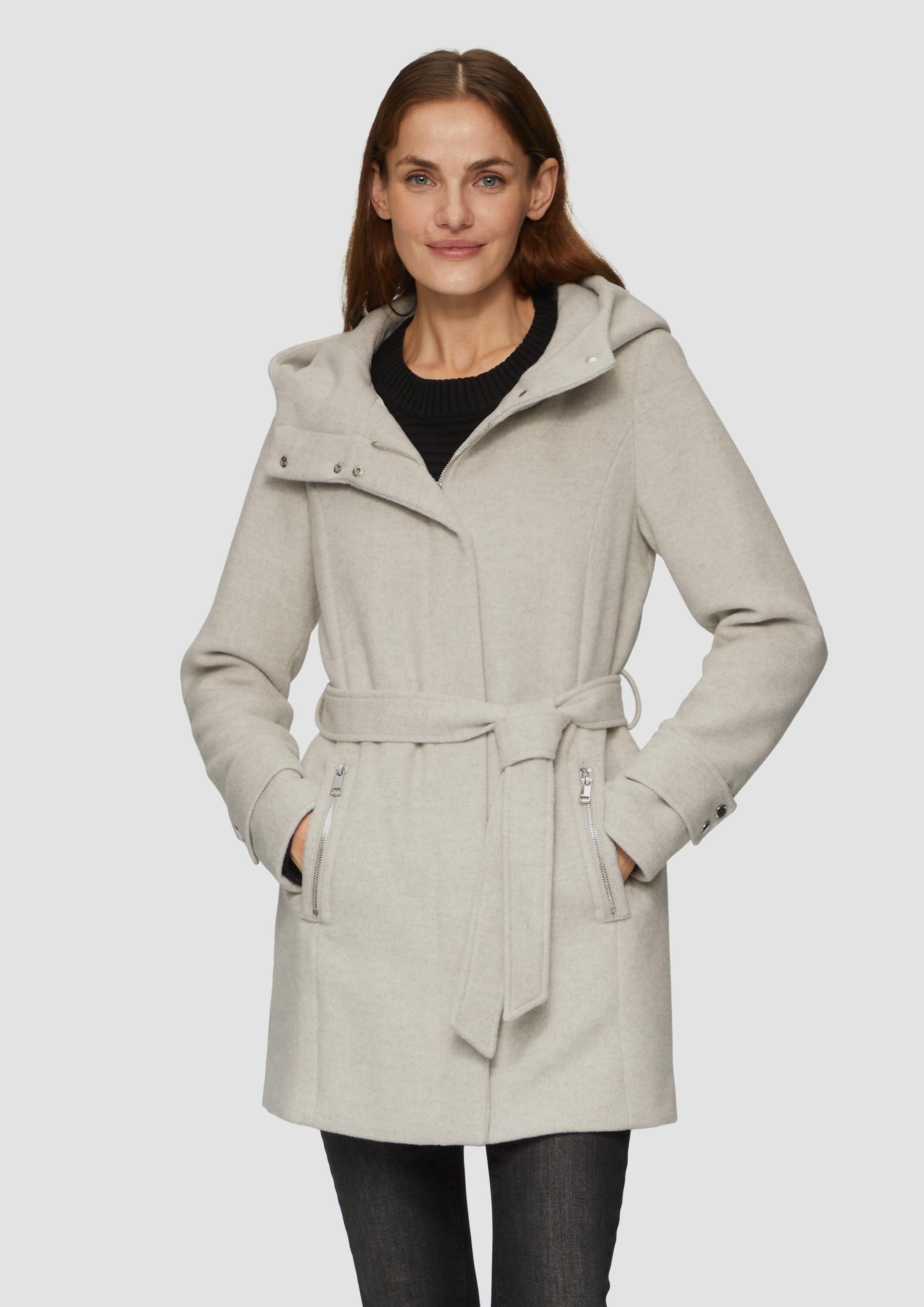 s.Oliver Funktionsmantel Outdoor-Mantel Kurzer Wollmantel mit günstig online kaufen