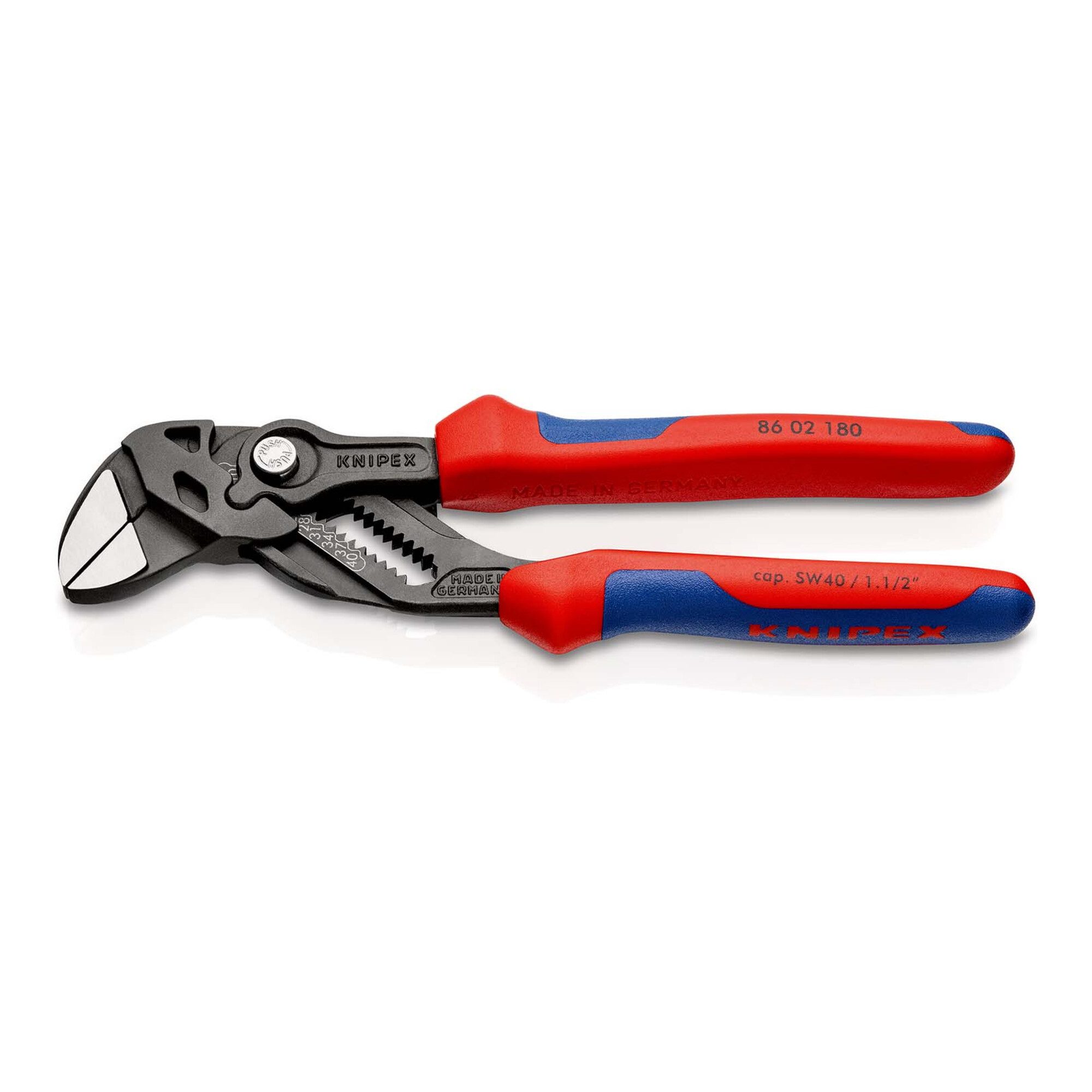 Knipex Zangenschlüssel KNIPEX 86 02 180 Zangenschlüssel Zange und Schraubenschlüssel in einem