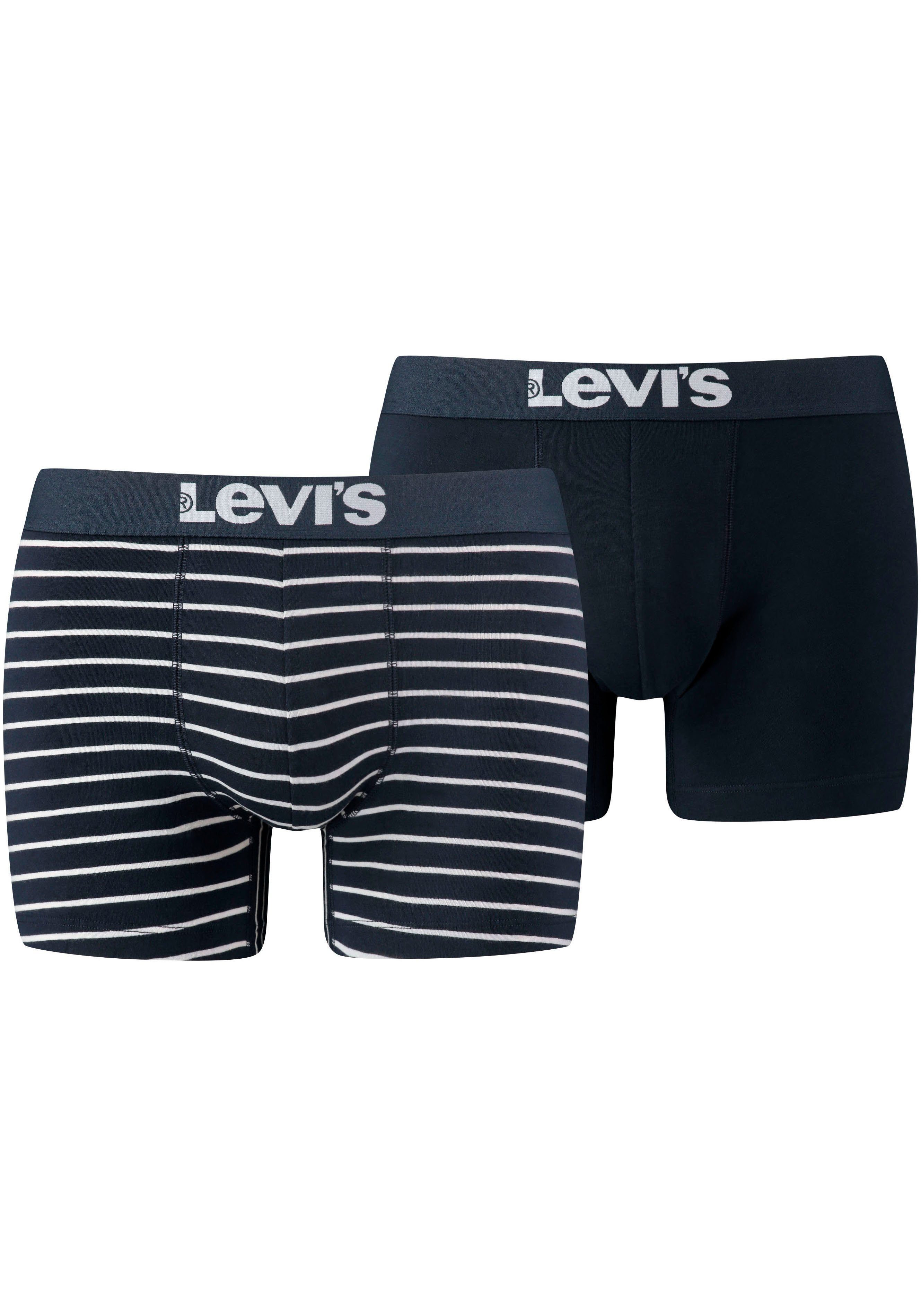 VINTAGE LEVIS BOXER 2P 2-St) MEN (Packung, Boxershorts navy STRIPE BRIEF Levi's® YD