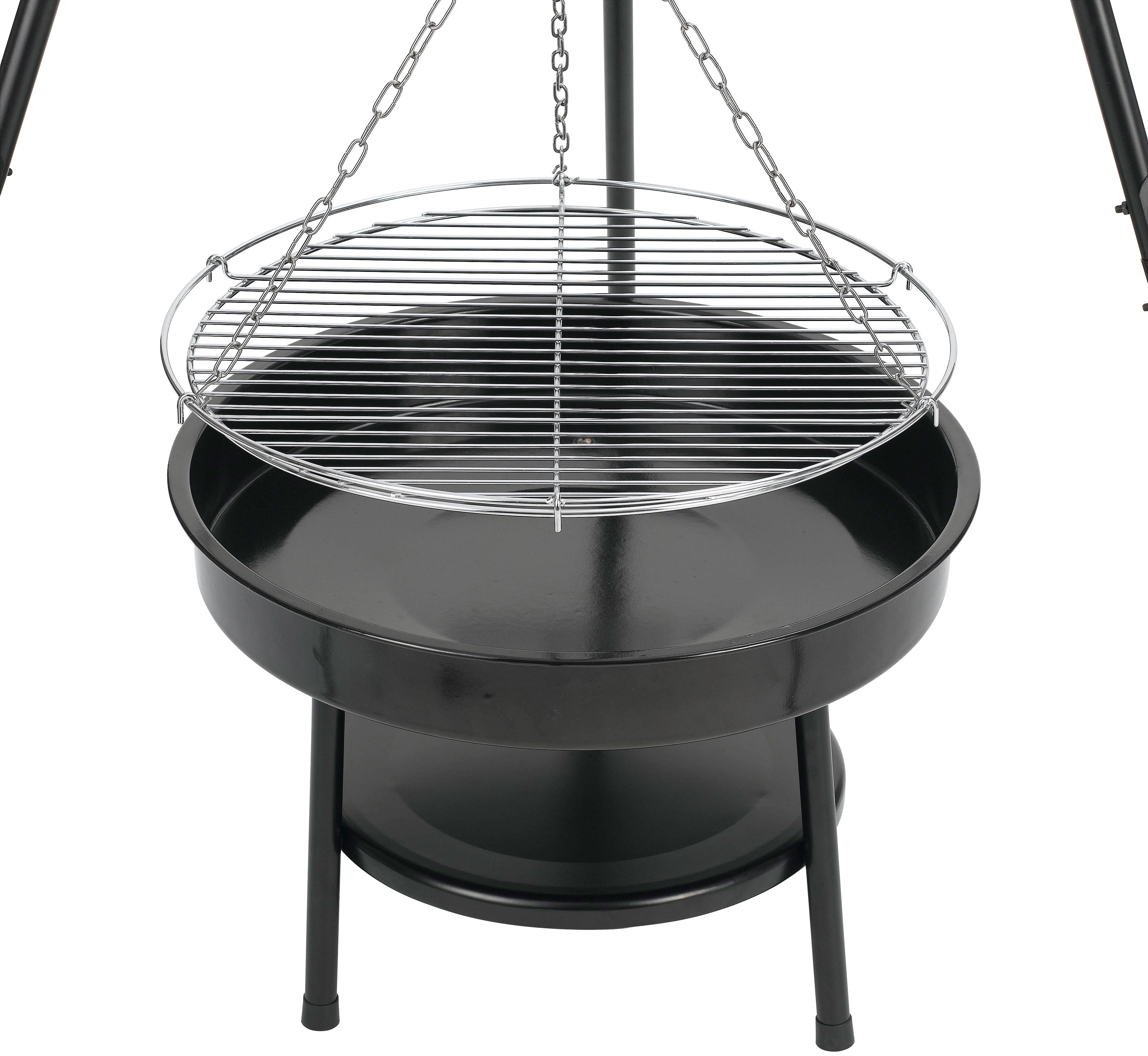 Tepro Holzkohlegrill Schwenkgrill Cary, BxTxH: 110x110x162 cm