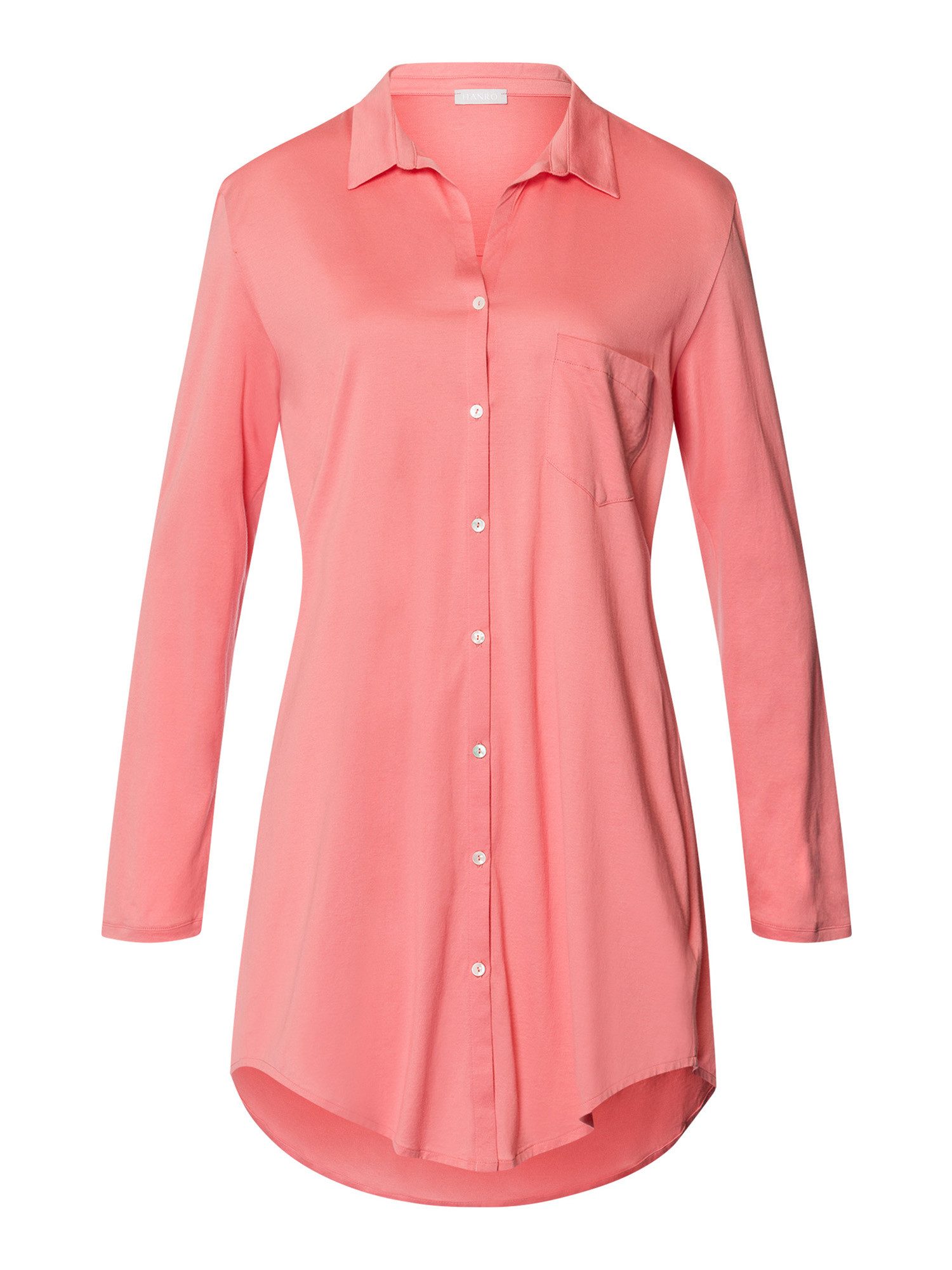 Hanro Nachthemd Cotton Deluxe, Langarm 90cm Nacht-hemd schlafmode sleepwear günstig online kaufen