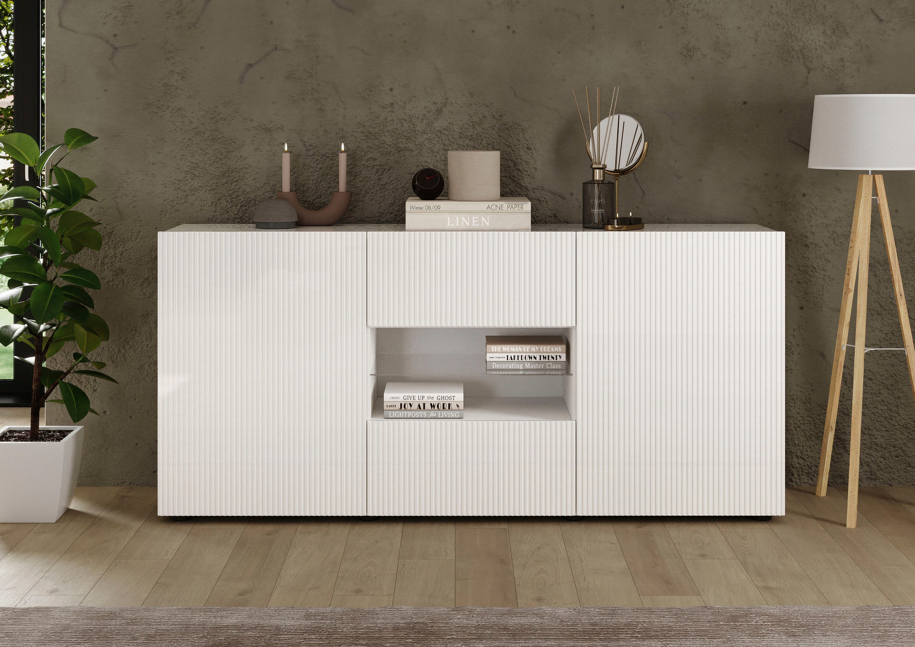 INOSIGN Sideboard Rio Breite 181 cm, Kommode mit 2 Türen u. 2 Schubkästen, günstig online kaufen
