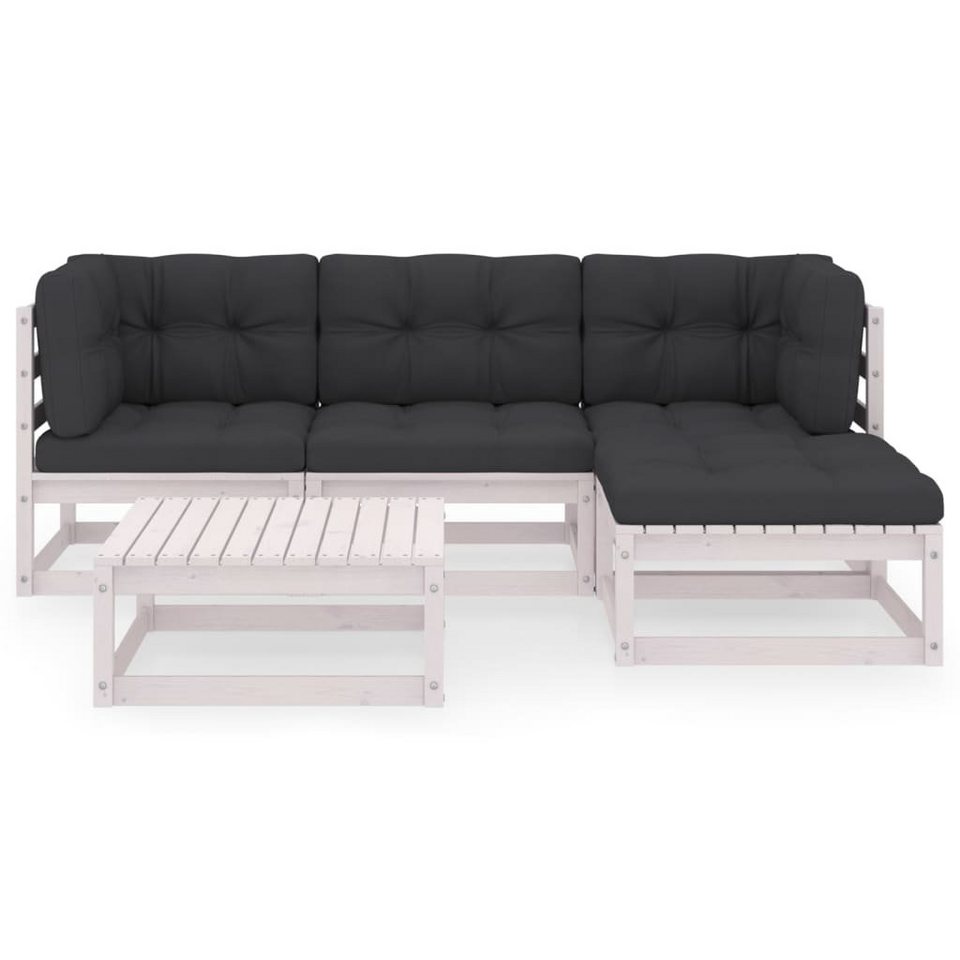 vidaXL Gartenmöbelset »vidaXL 5tlg. GartenLoungeSet mit