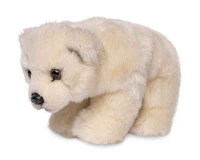 Uni-Toys Kuscheltier Eisbär Junges, stehend - 19 cm (Länge) - Plüsch-Bär - Plüschtier, zu 100 % recyceltes Füllmaterial