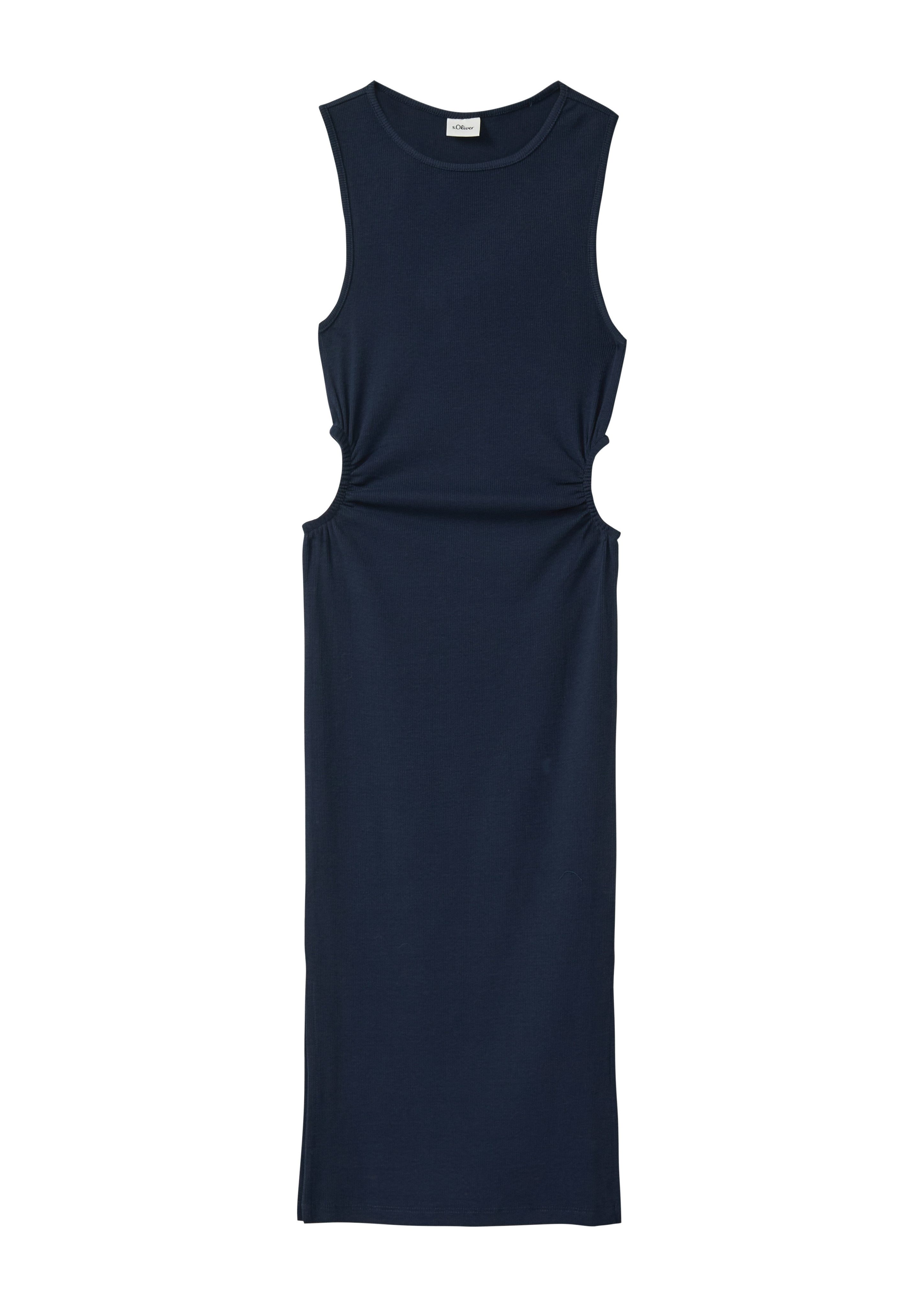 s.Oliver Junior Jerseykleid mit Cut-outs, gerippte Qualität