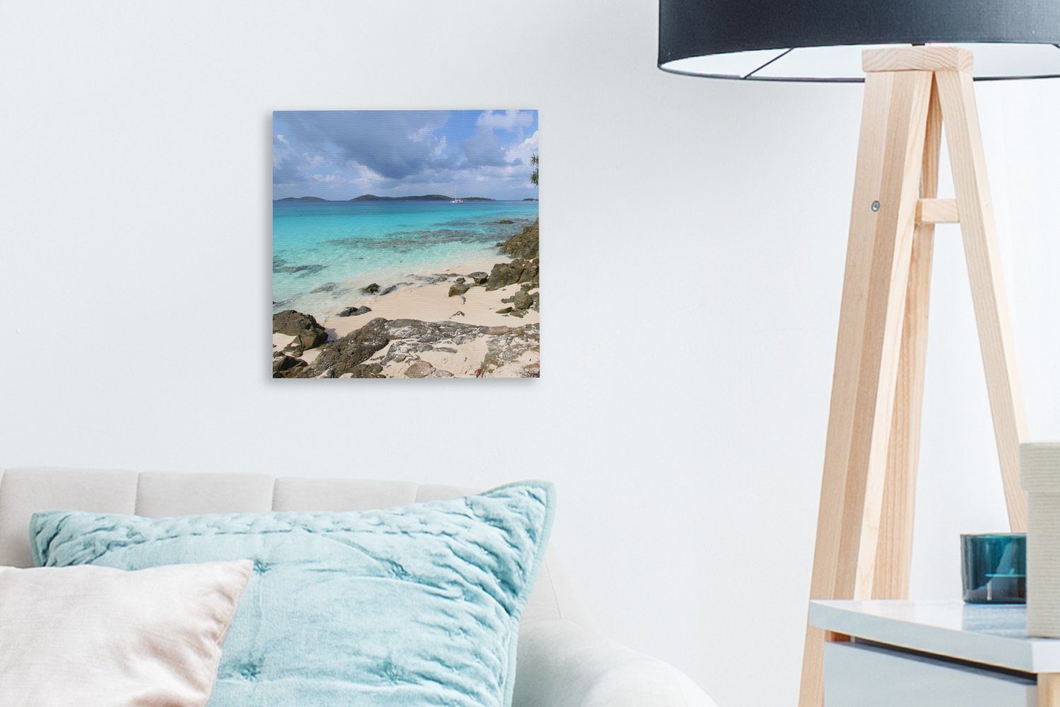 OneMillionCanvasses® Leinwandbild Schlafzimmer auf Ein Saint St), Nationalpark John Blick Leinwand (1 der im für Jungferninseln, Bilder Wohnzimmer