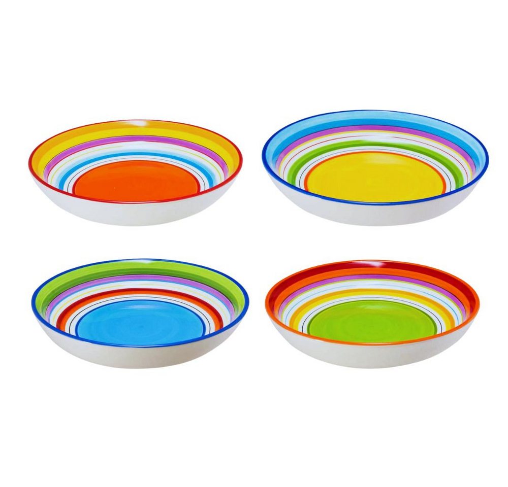 Thumbnail - HIT Trading Haushaltshobel Hübsche Dolomite Servierschüssel 3L Große Salatschüssel 34 cm Farbmix