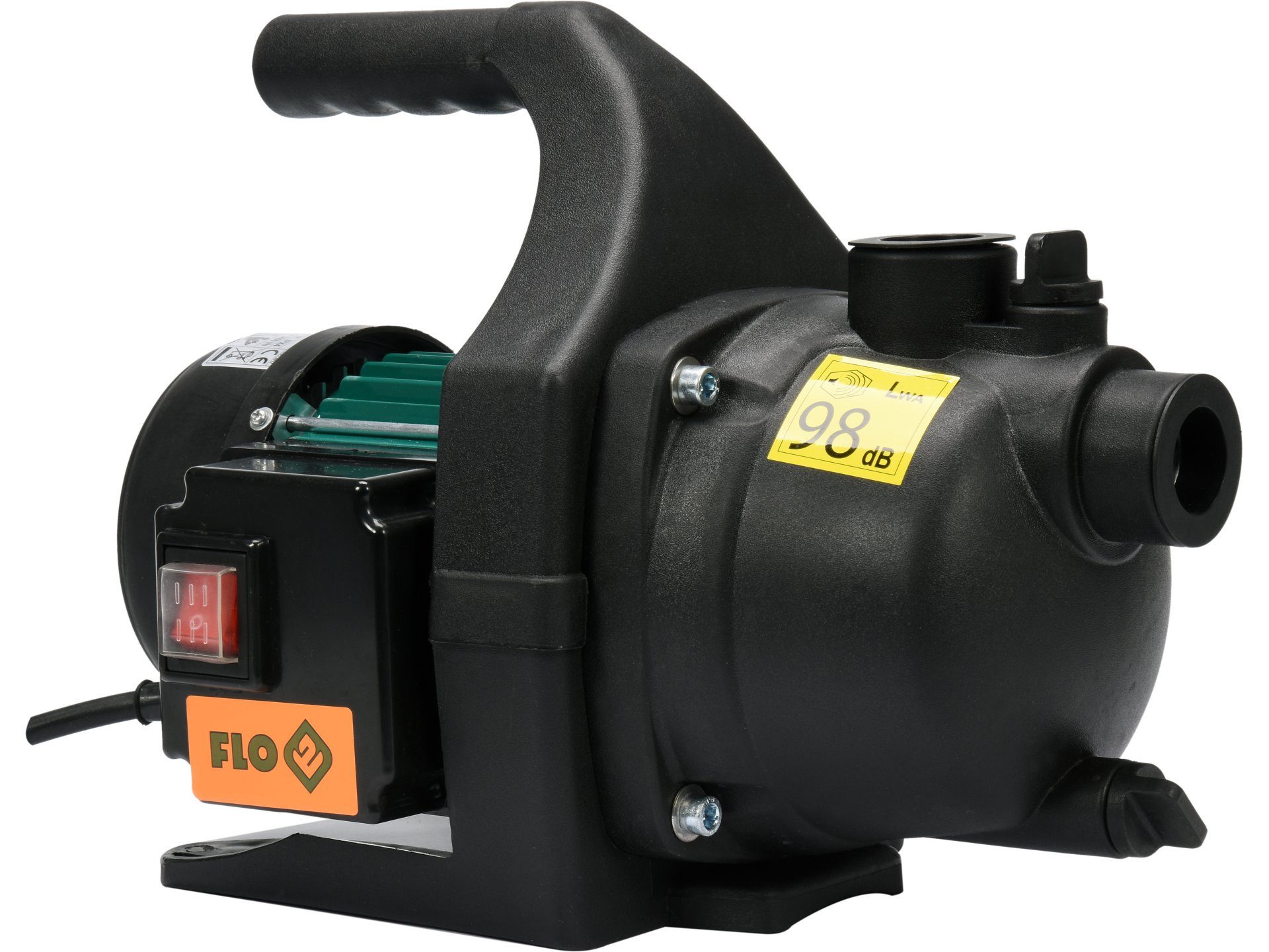 Flo Gartenpumpe Gartenpumpe 1000 W für sauberes Wasser (6,835, 6,835)